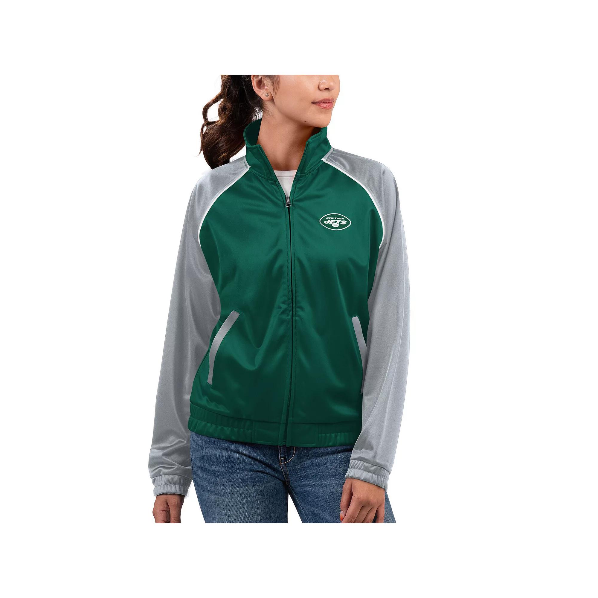 Women's G-III 4Her by Carl Banks  Green Green Bay Packers Showup Fashion Dolman Full-Zip Track Jacket, Size: XL Product Image