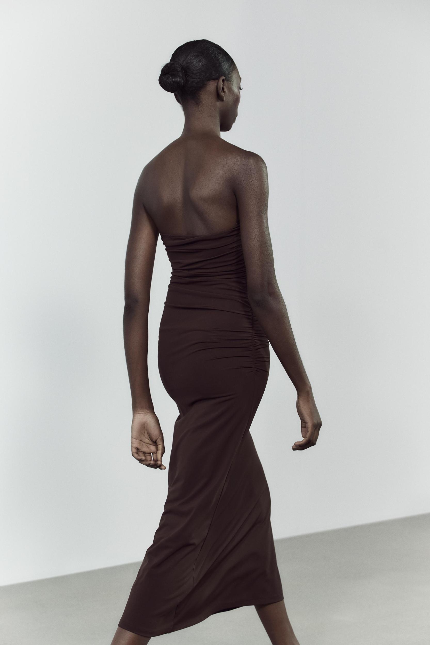 LONG POLYAMIDE DRESS Product Image