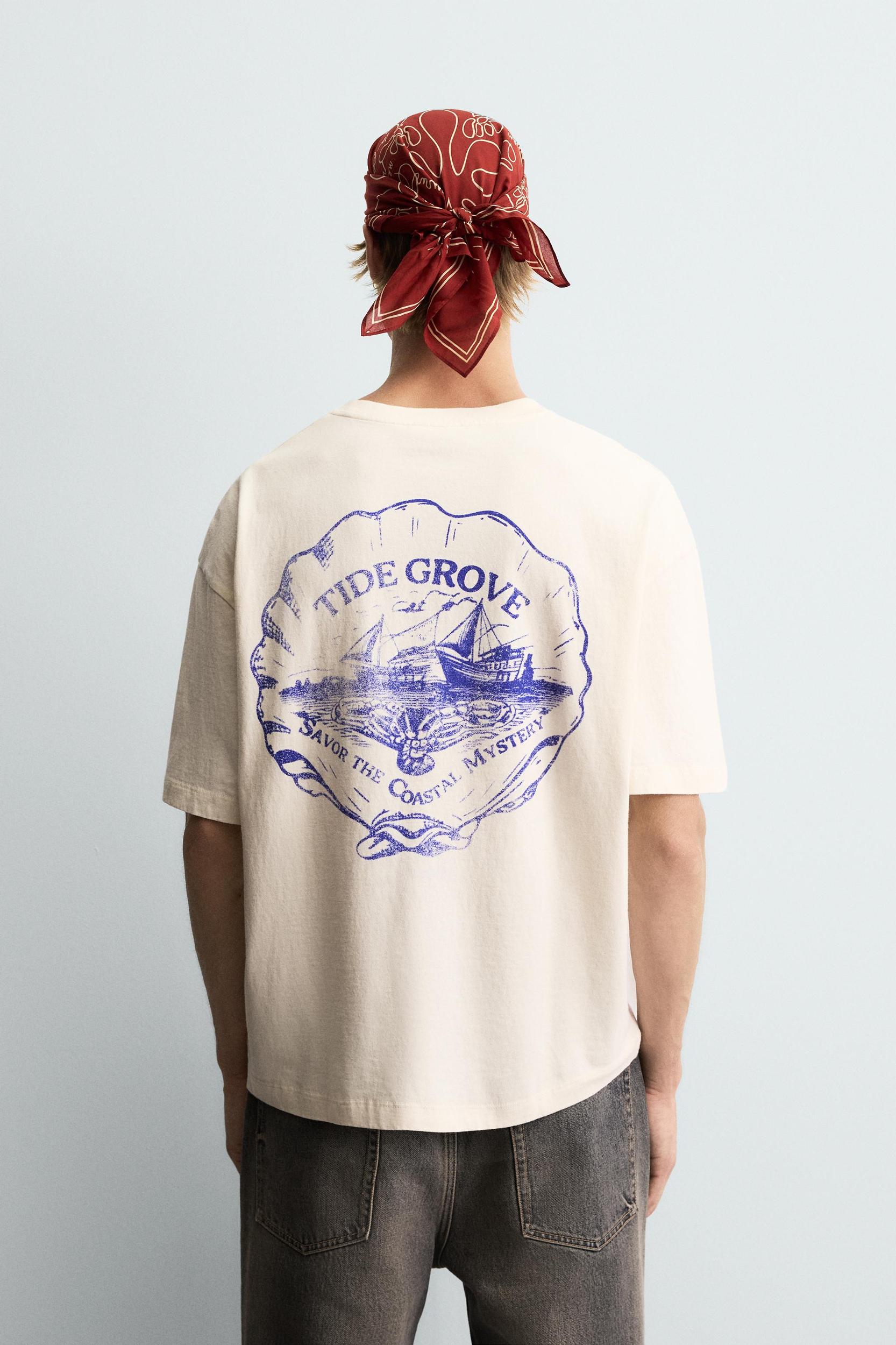 WASHED PRINT T-SHIRT Product Image