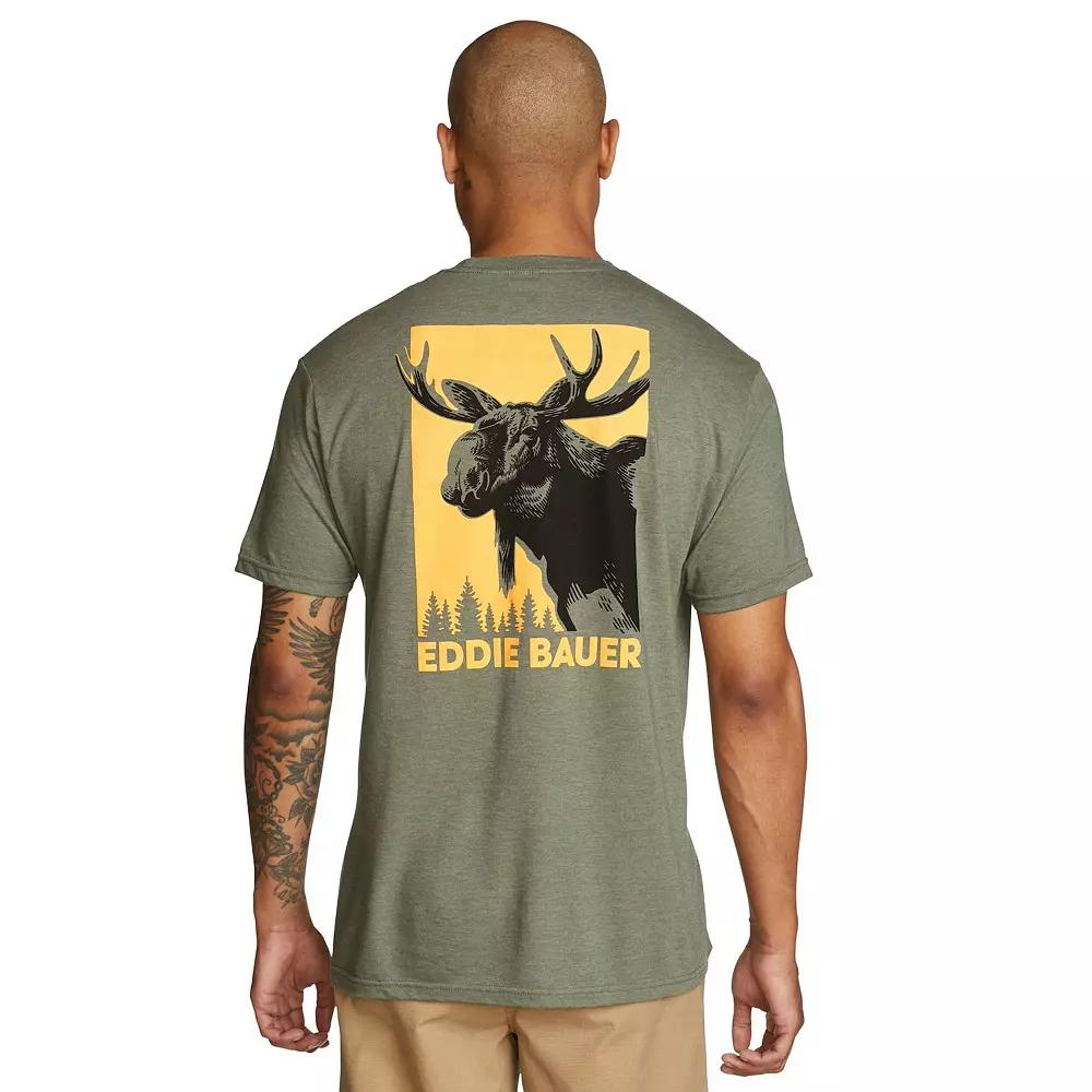 Men's Eddie Bauer Graphic Tee, Size: Medium, Olive Grey Product Image