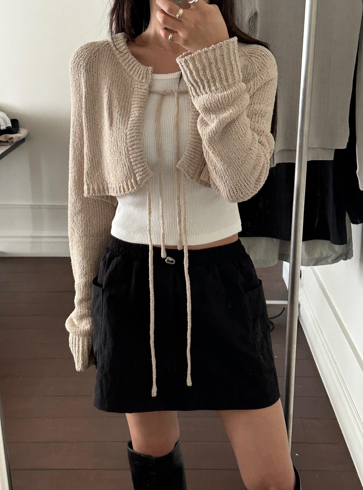 Utility Mini Skort Black Product Image