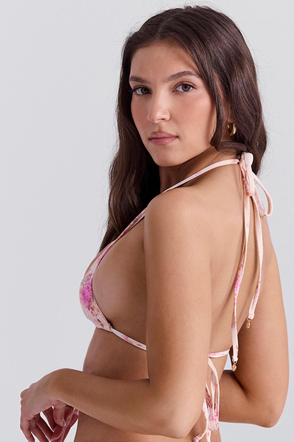 Caribe  floral print bikini top Product Image