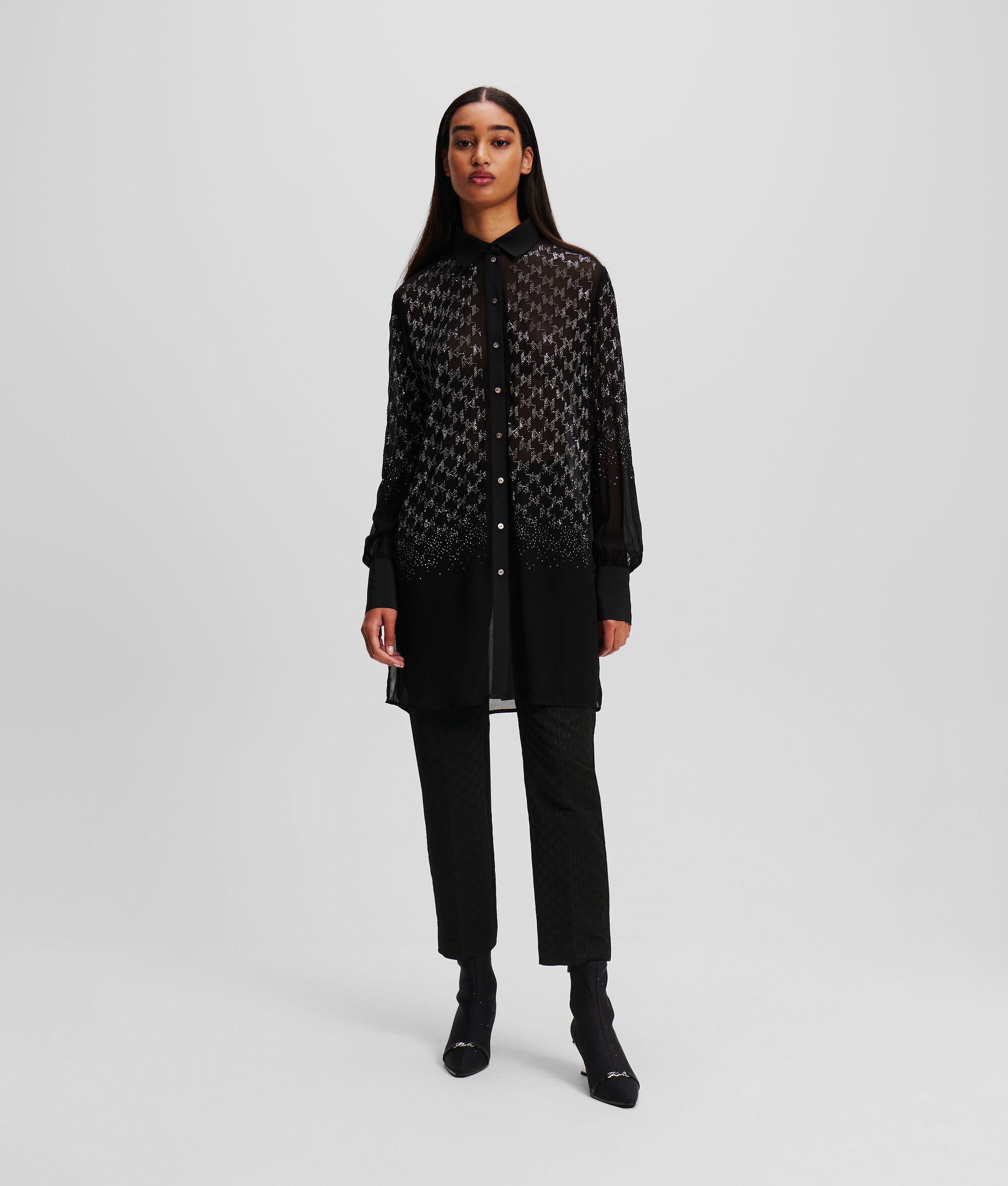 MONOGRAM RHINESTONE TUNIC SHIRT Product Image