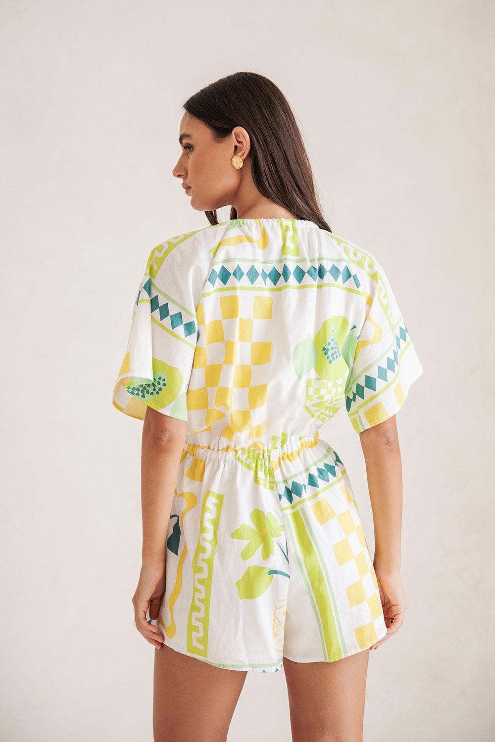 Arella Playsuit - Prego Verde Product Image