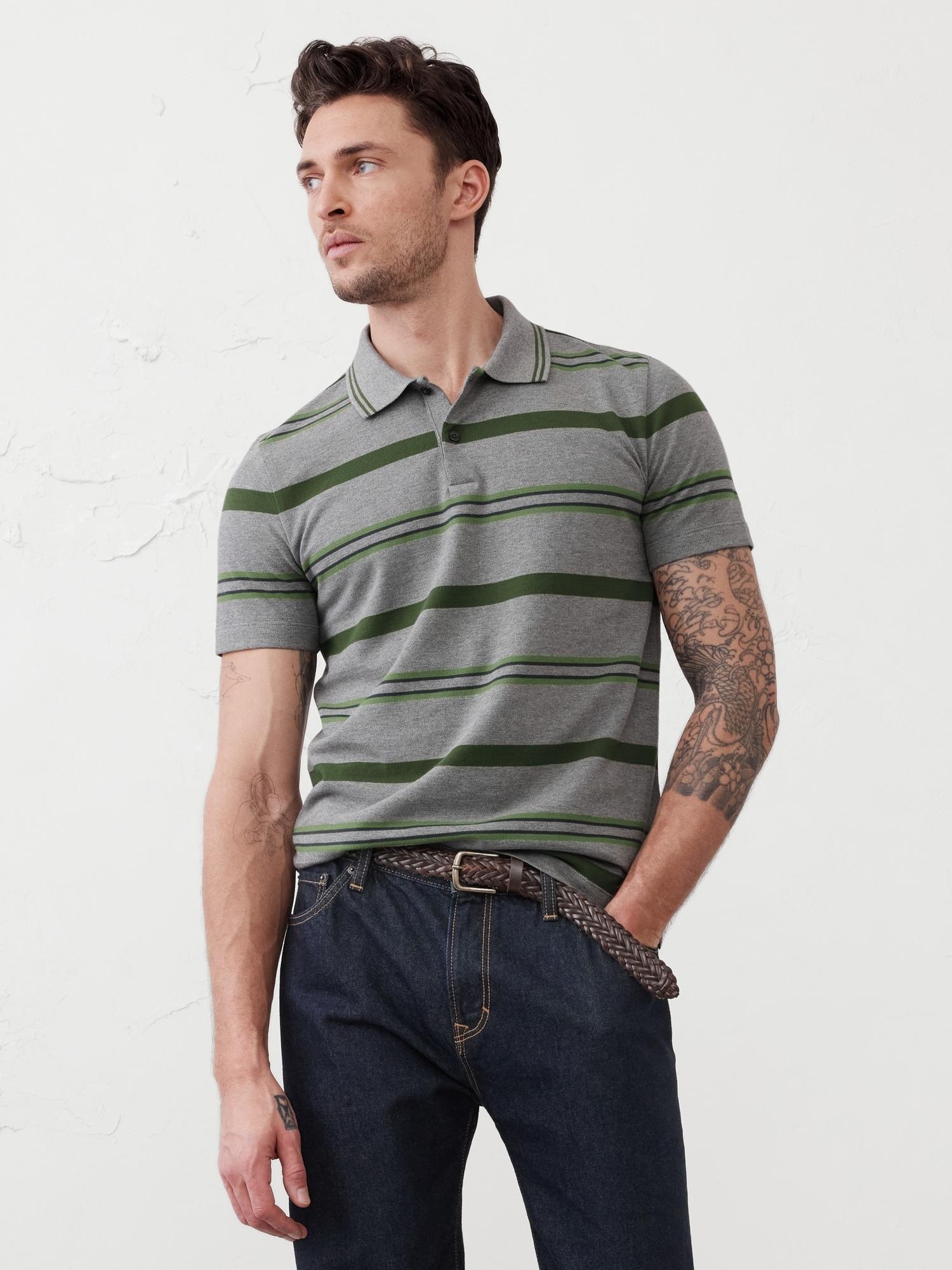 Slim Cotton Pique Polo Product Image