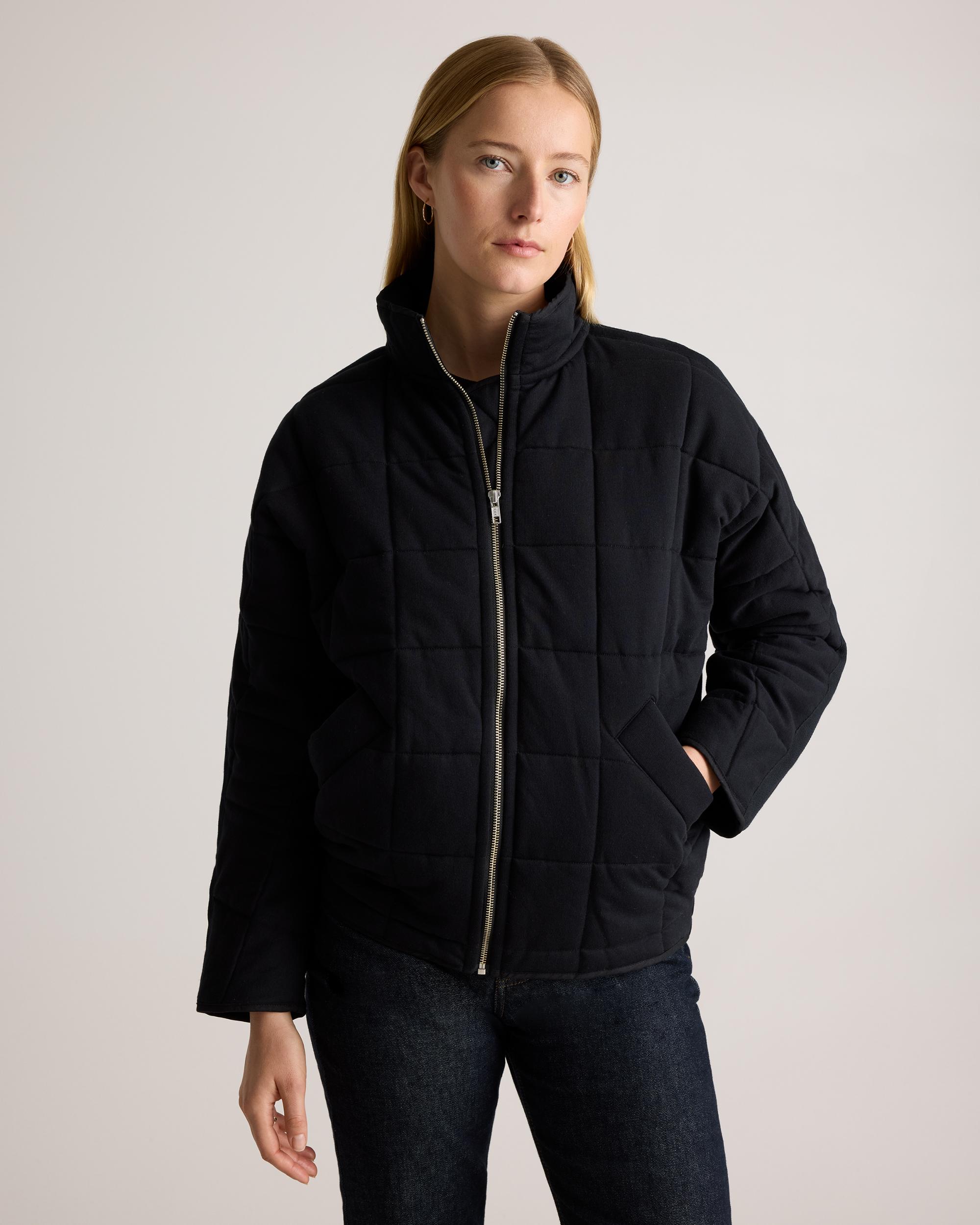 Quince | Women's Quilted Knit Jacket Organic Cotton Product Image