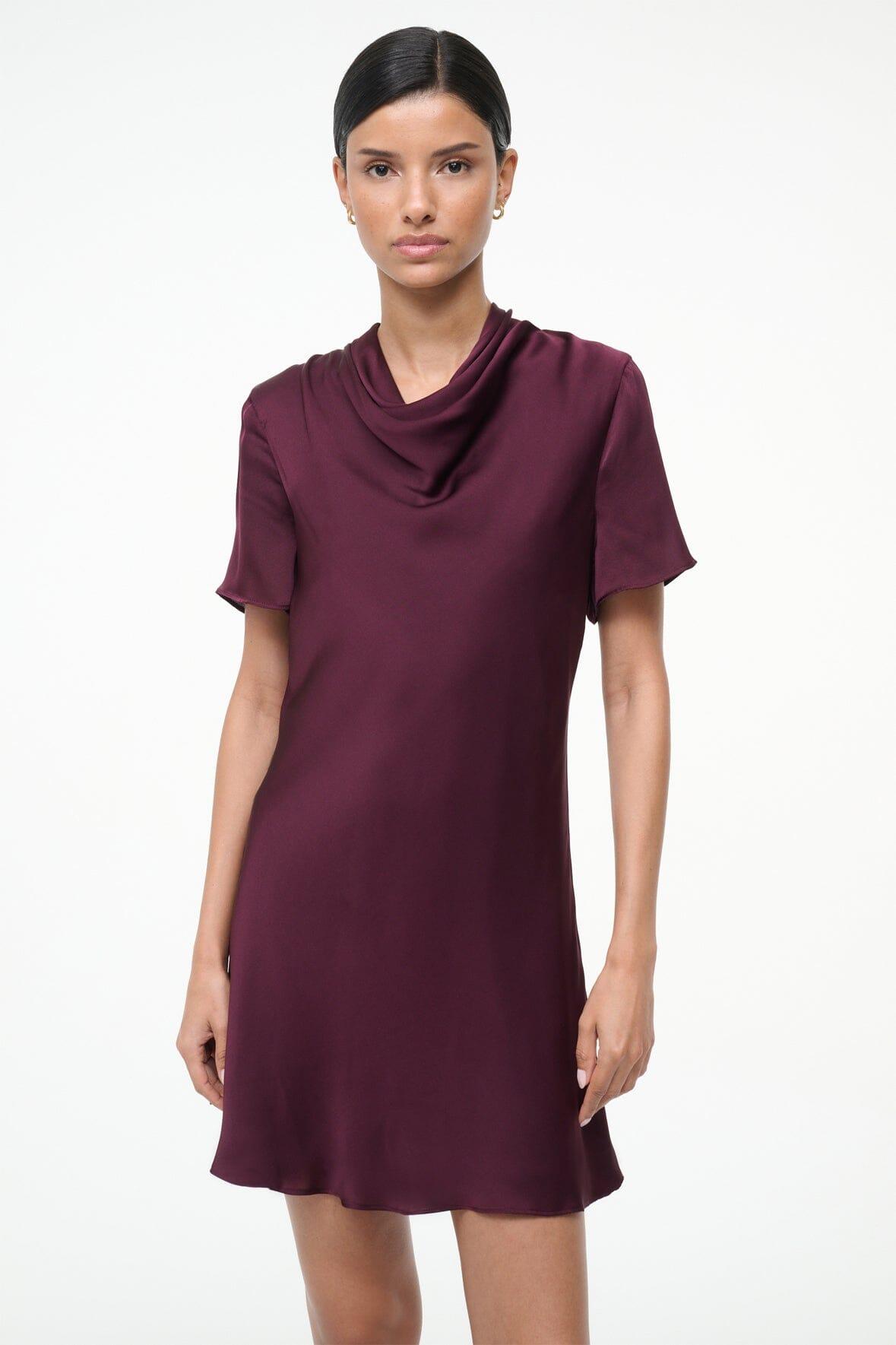IRIS SILK DRESS | SYRAH Product Image