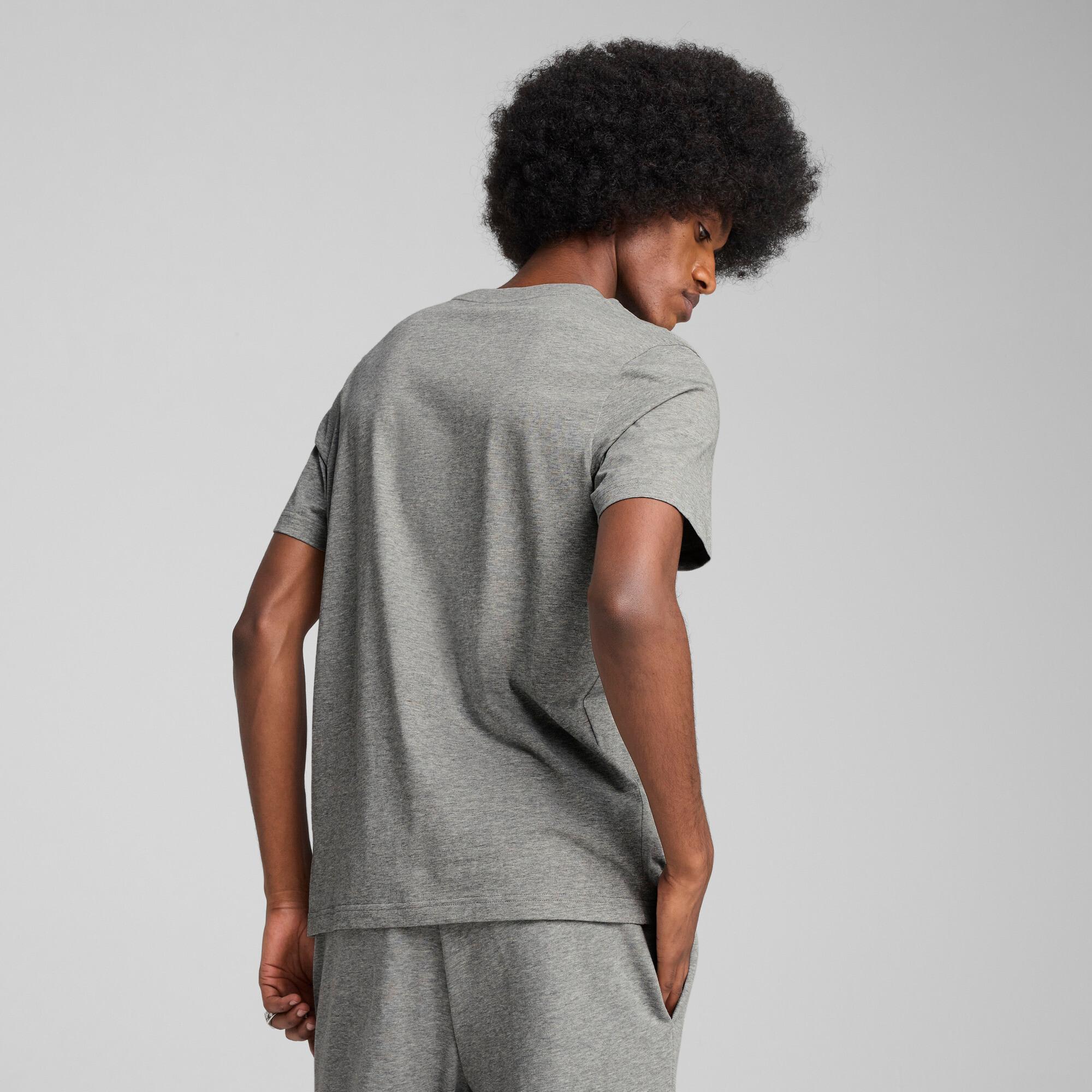 PUMA Essentials Small No. 1 Logo Men's T-Shirt in Grey Product Image