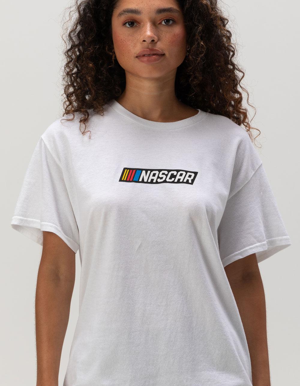 NASCAR Womens Boyfriend Tee - WHITE Product Image