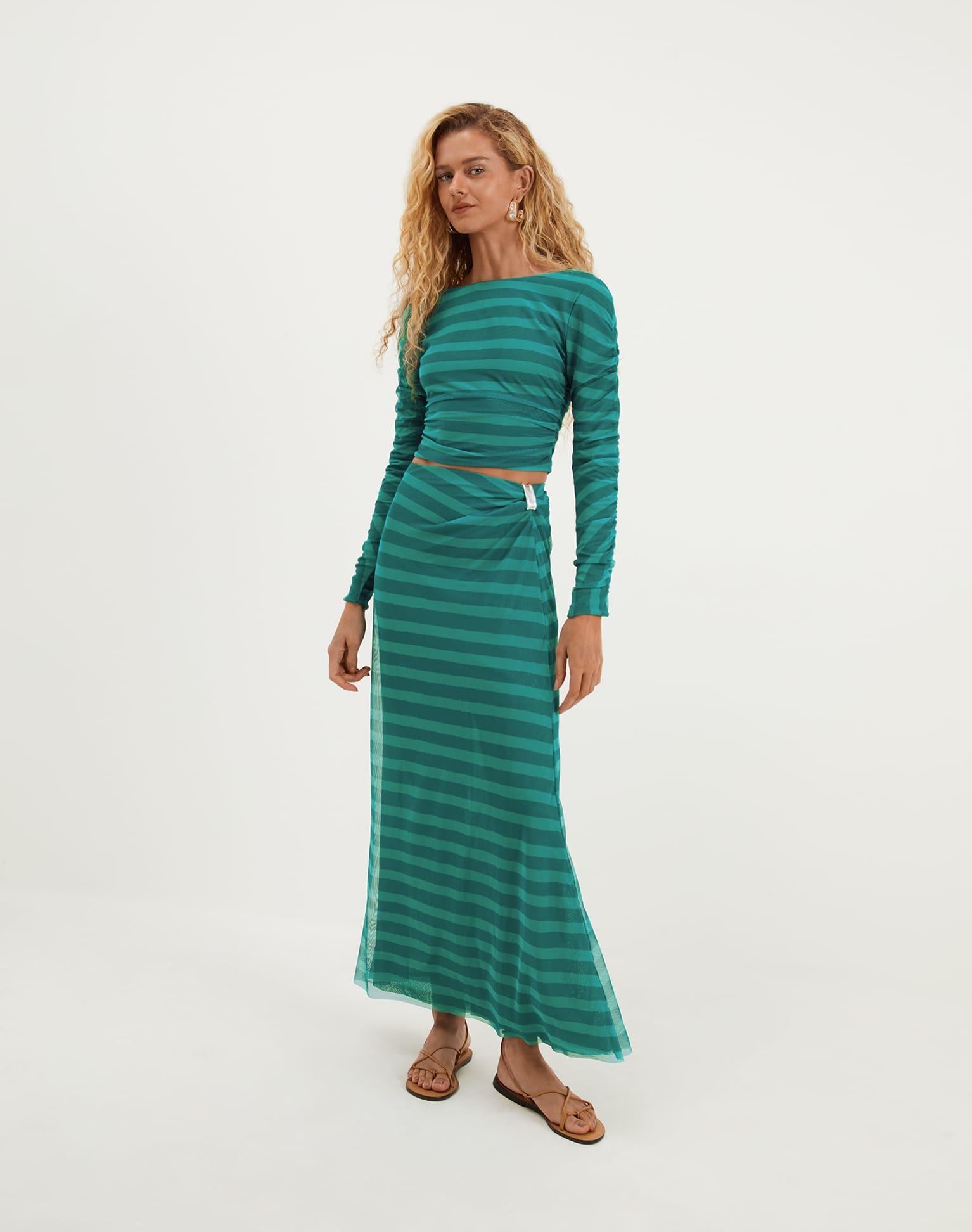 Mira Long Sleeve Top - Harmonie Yacht Product Image