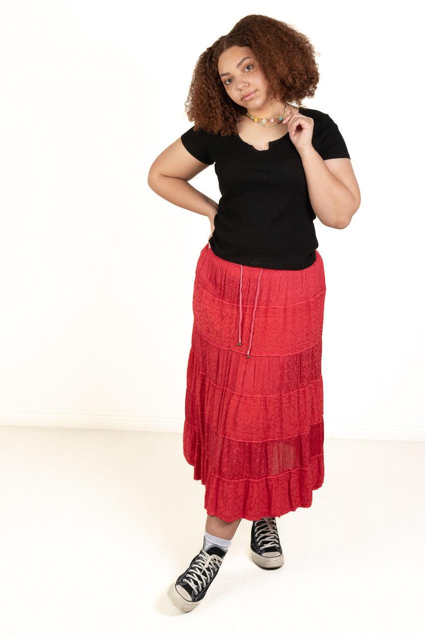 Extended Sizes Black Notch Thermal Tee Product Image