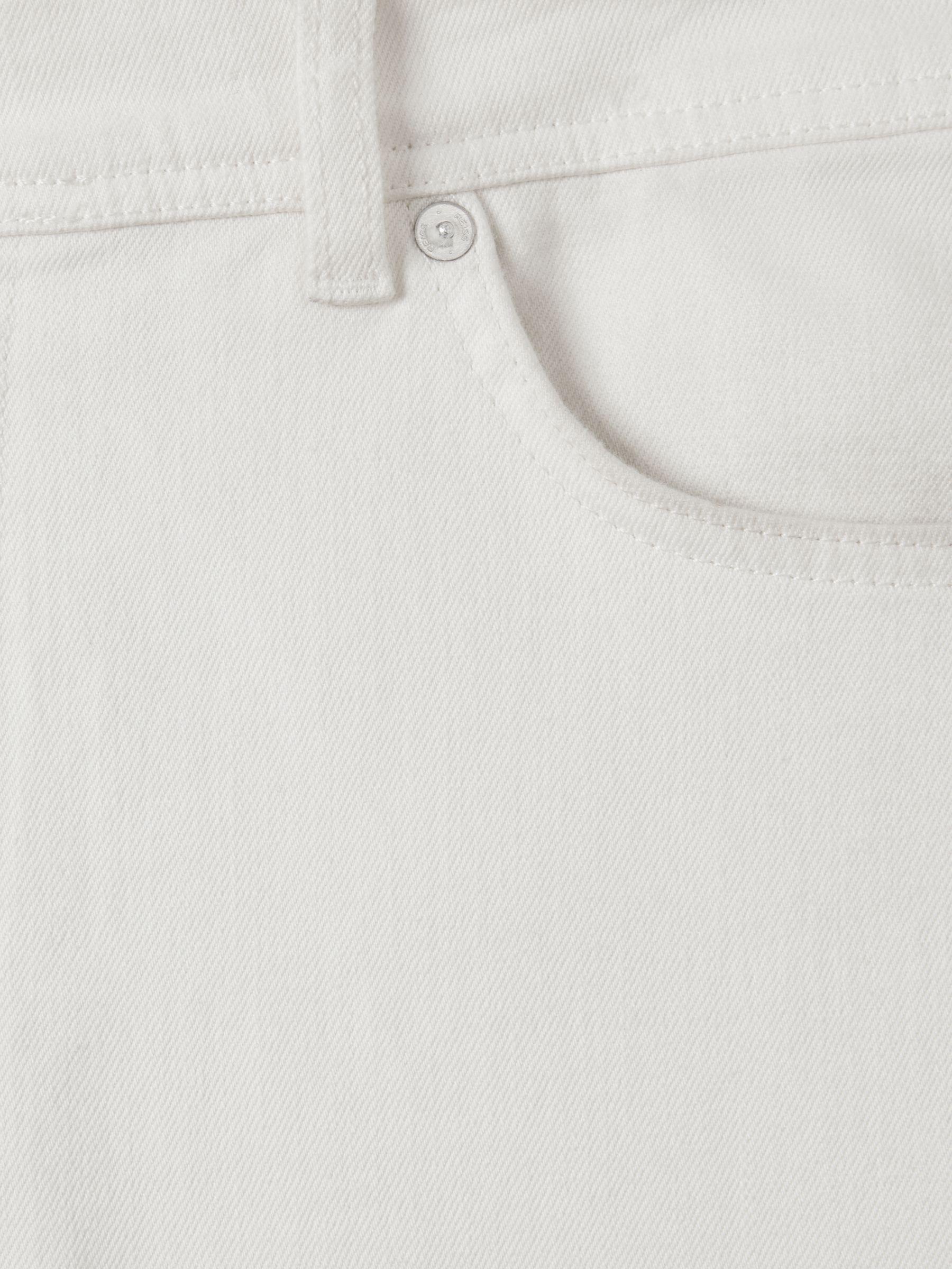 Tapered Slim Fit Jeans in Ecru Product Image