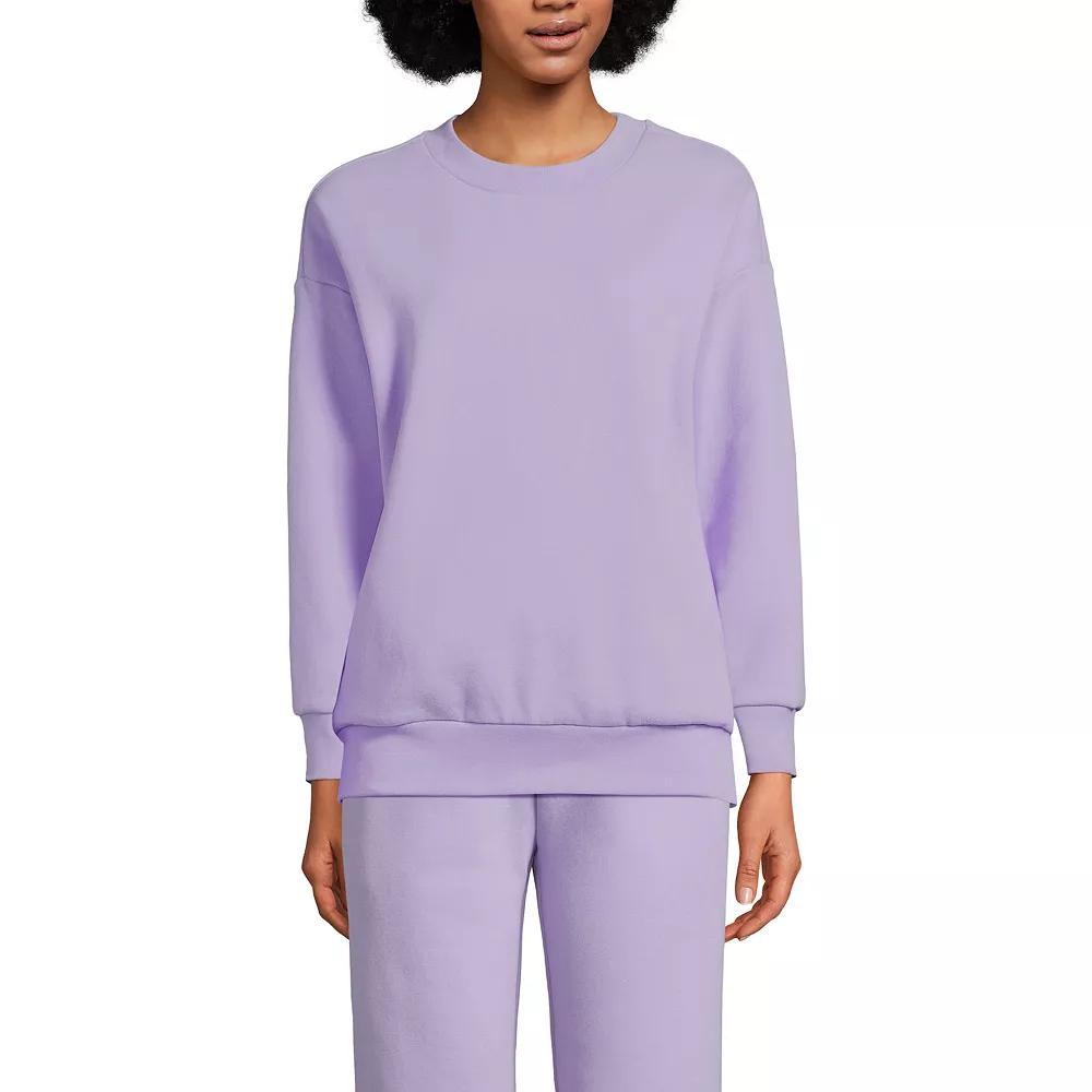 Women's Lands' End Modern Fit Crewneck Sweatshirt,  Product Image