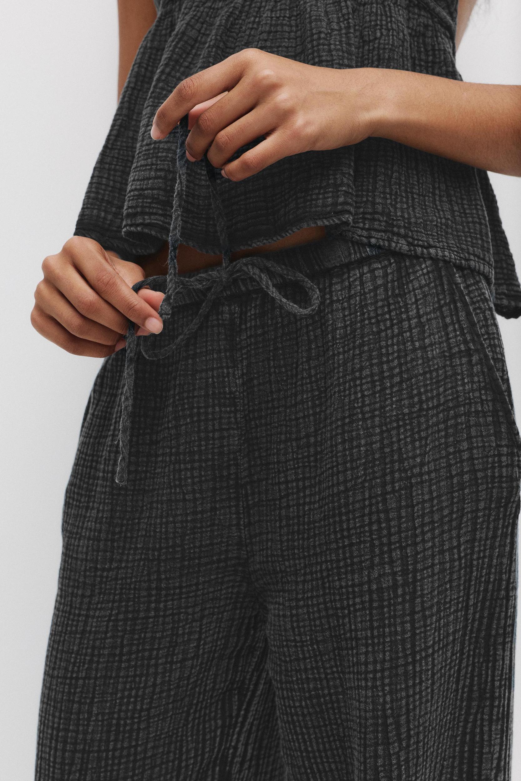 Textured rustic sweatpants Product Image