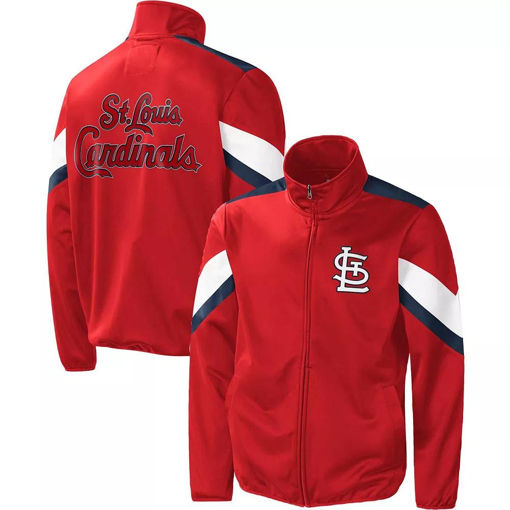 Men's G-III Sports by Carl Banks Red St. Louis Cardinals Earned Run Full-Zip Jacket,  Product Image