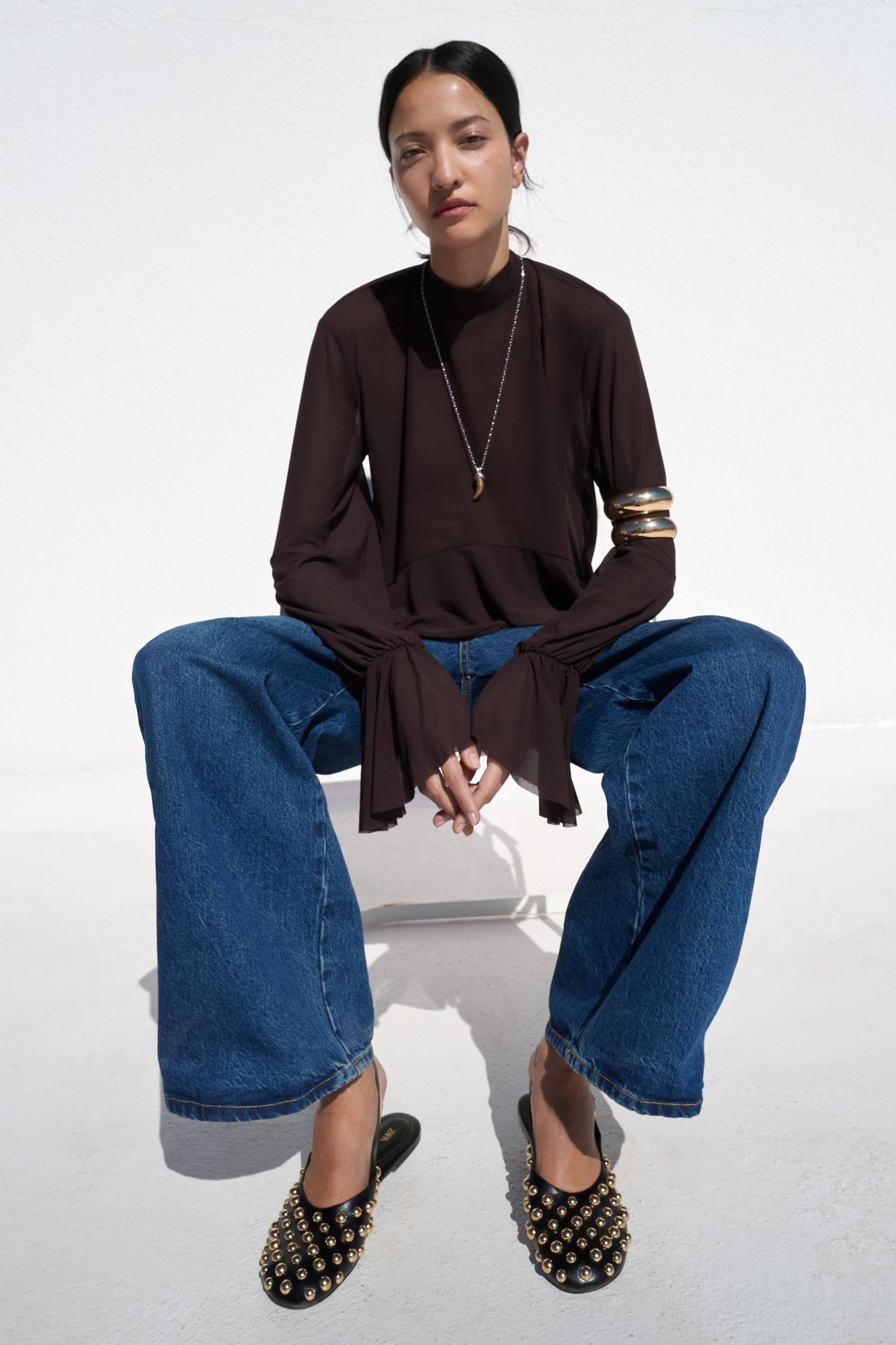 FLAT STUDDED SLINGBACK MULES Product Image