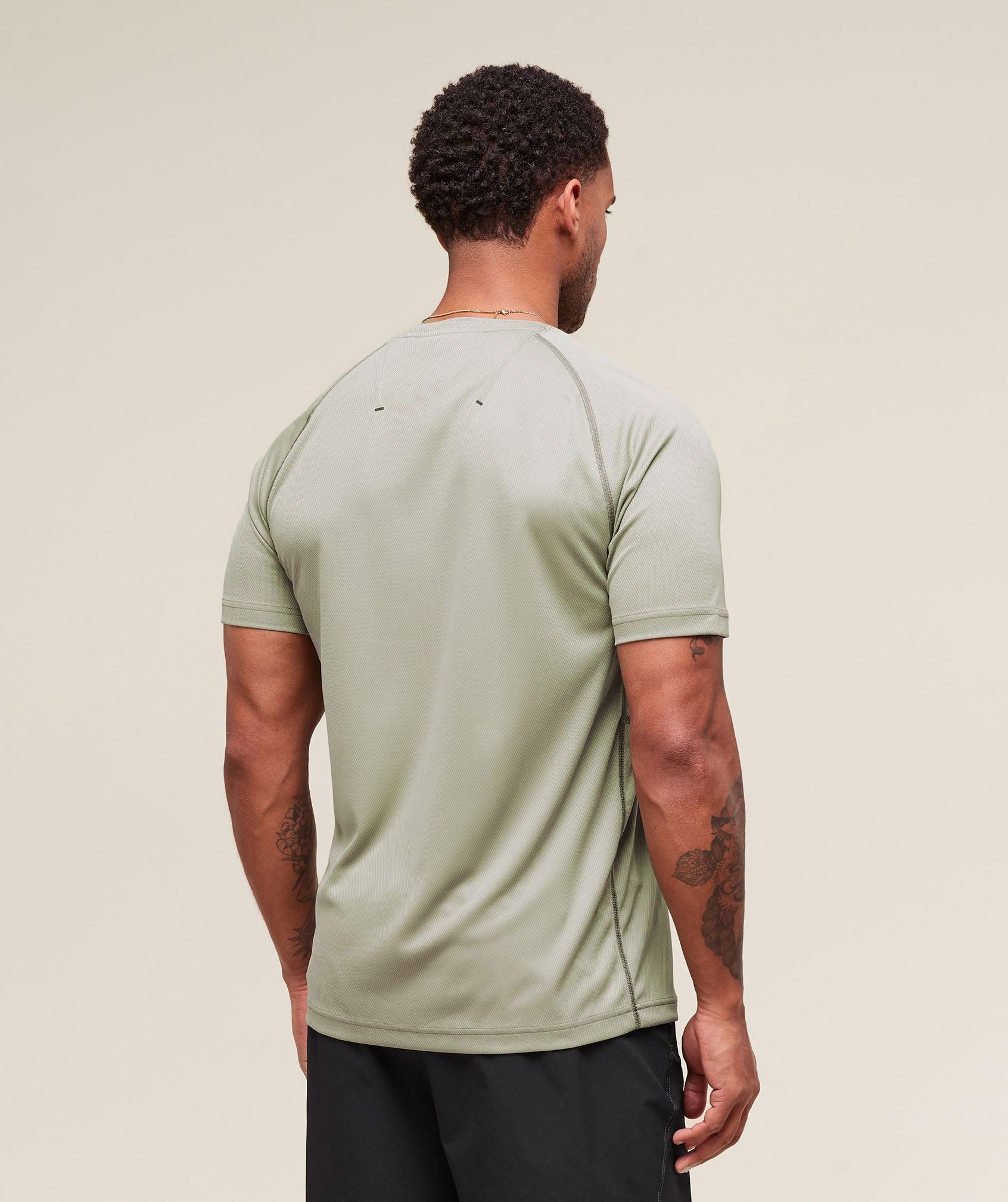 Gymshark Tactical T-Shirt - Chalk Green Male Product Image