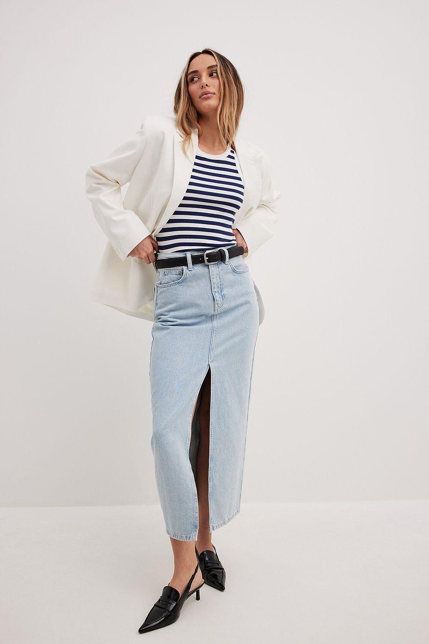 Striped Ribbed Tank Product Image