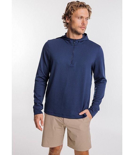Southern Tide Performance Stretch Scuttle Heather Quarter-Zip Hoodie Product Image