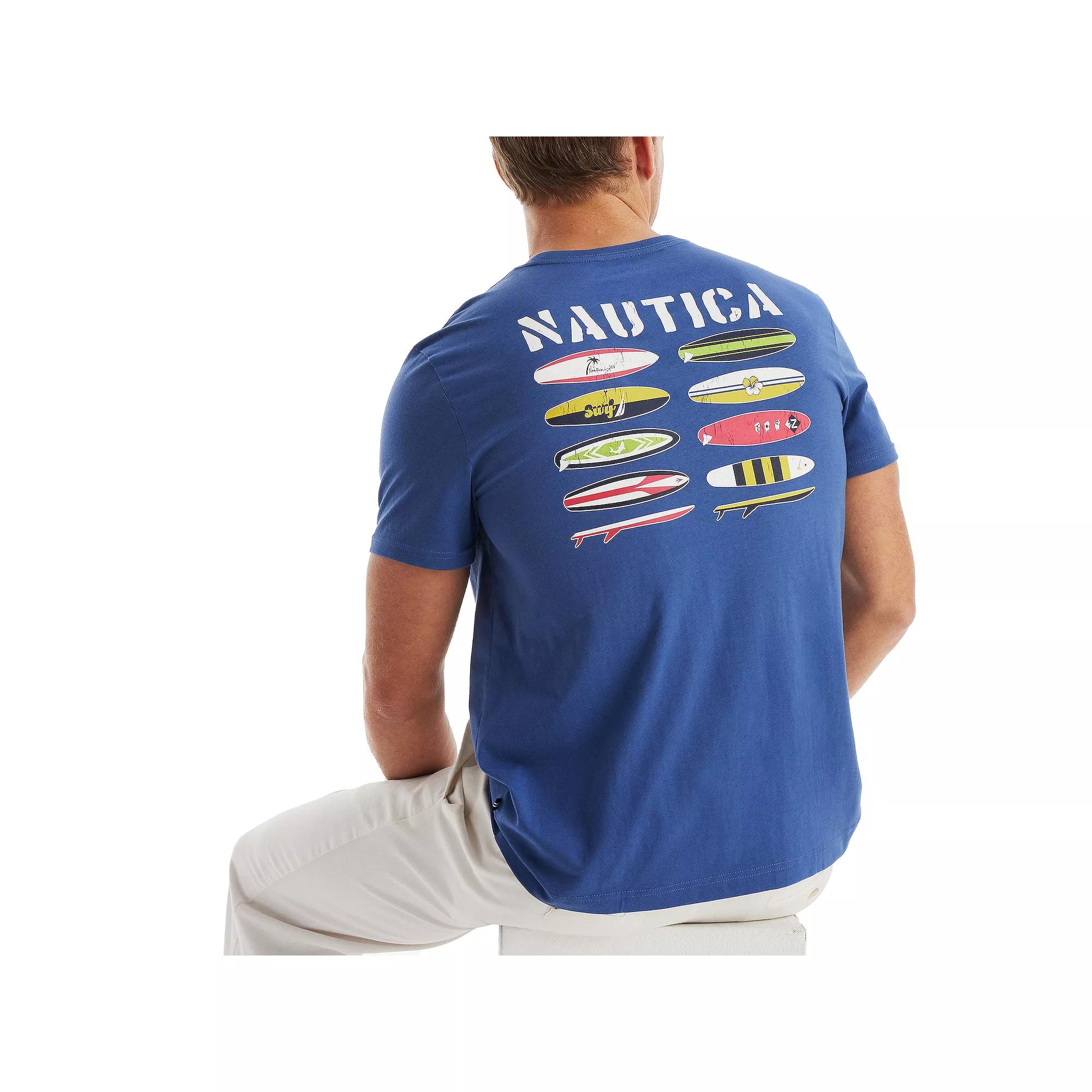 Men's Nautica Graphic T-Shirt, Size: Medium, Surfboard Product Image