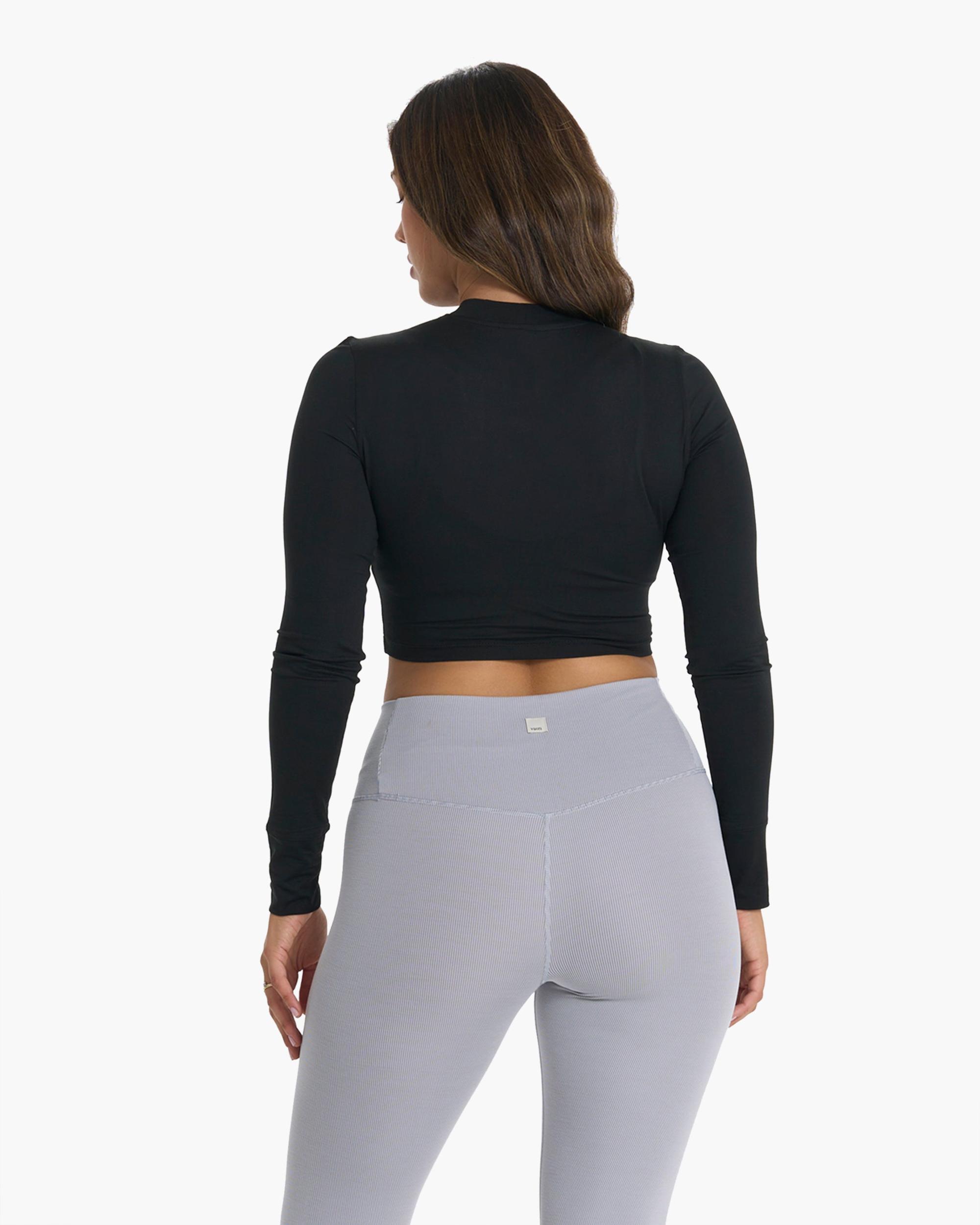Long-Sleeve Lux Crop Tee Product Image