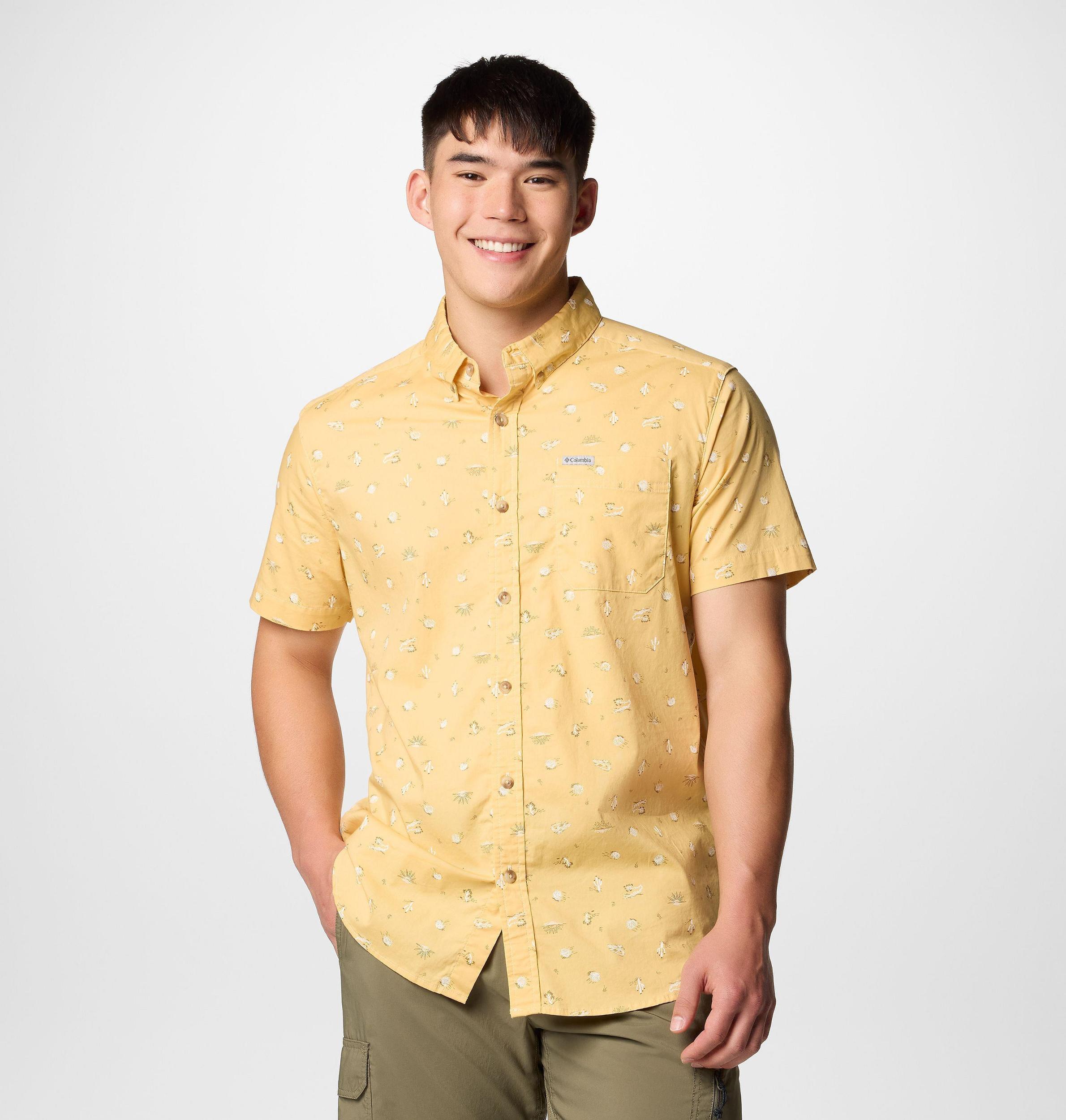 Columbia Mens Rapid Rivers Printed Short Sleeve Shirt- Product Image