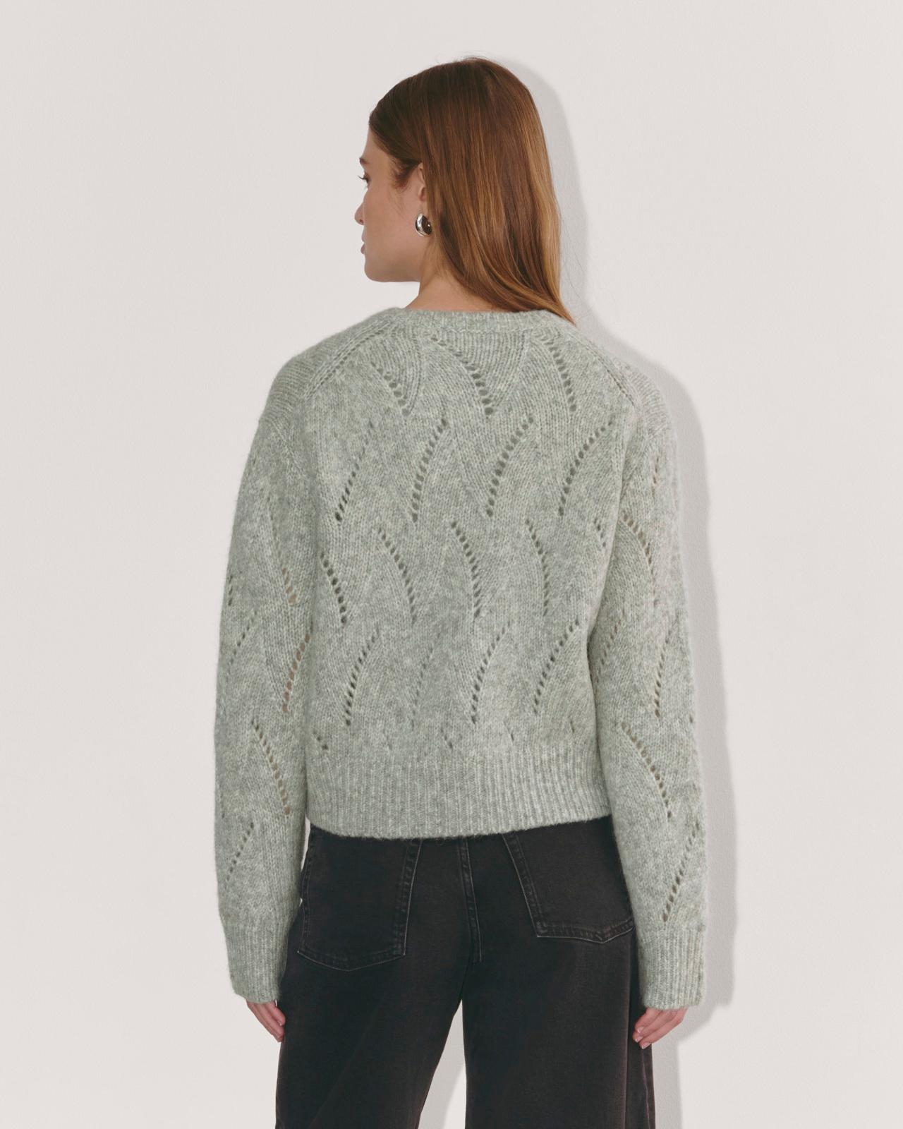 Womens Pointelle Cardigan in Cloud by Everlane Product Image