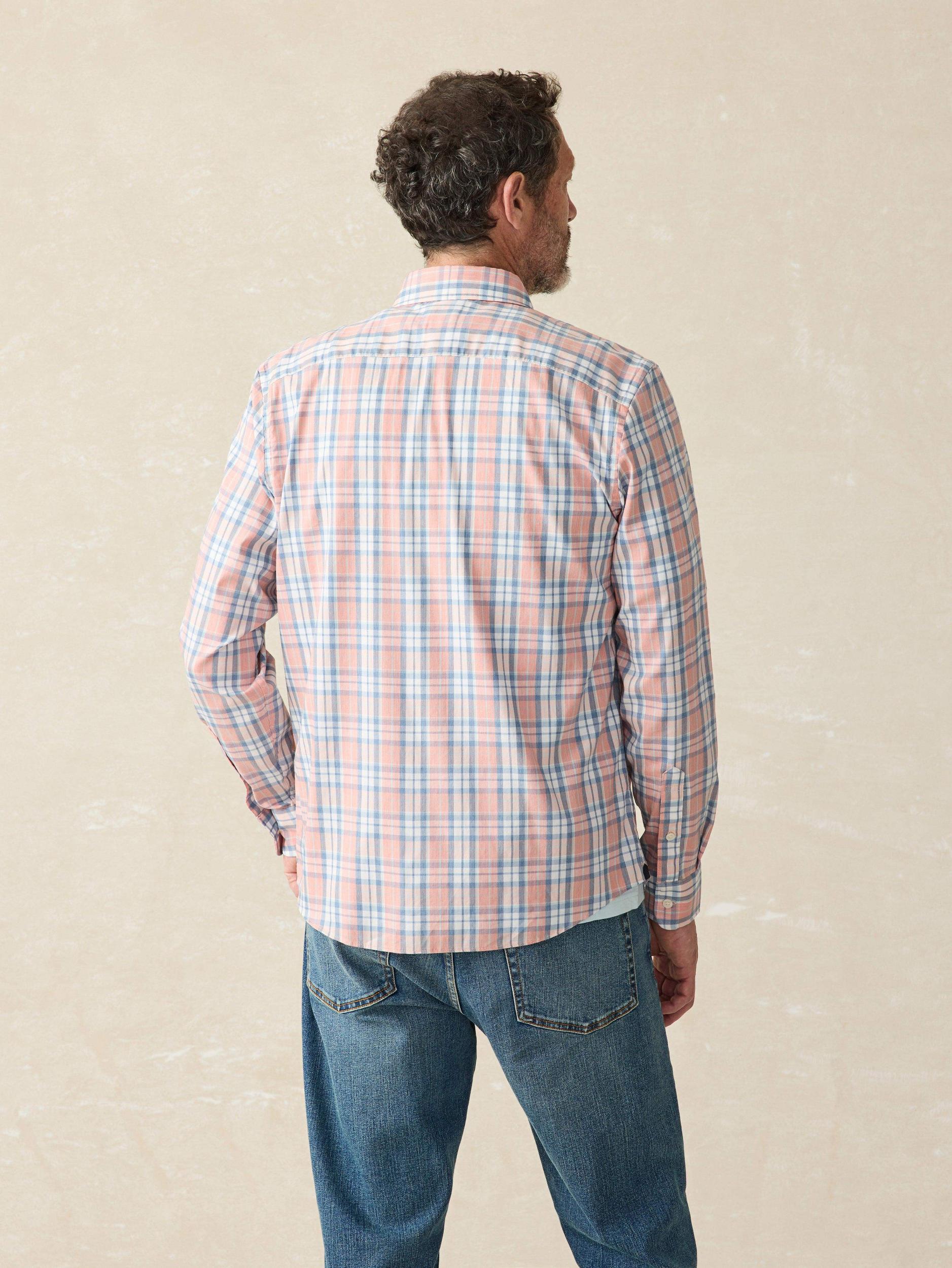 Movement™ Shirt - Ocean Coral Plaid Male Product Image