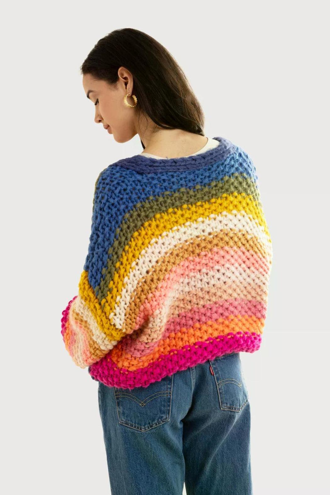 Reversible Rainbow Pullover Sweater Product Image