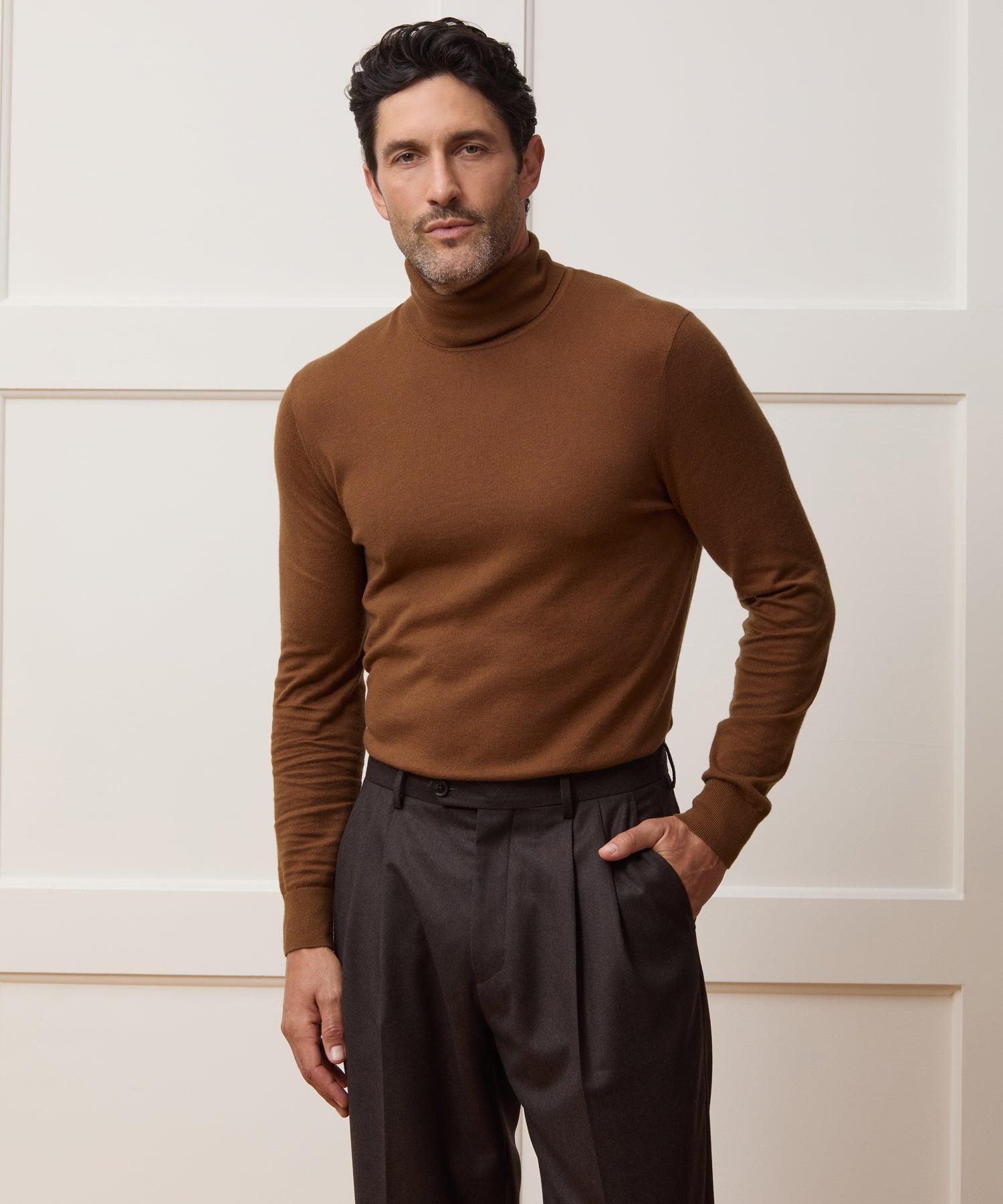 Silk-Cashmere Turtleneck Sweater Product Image