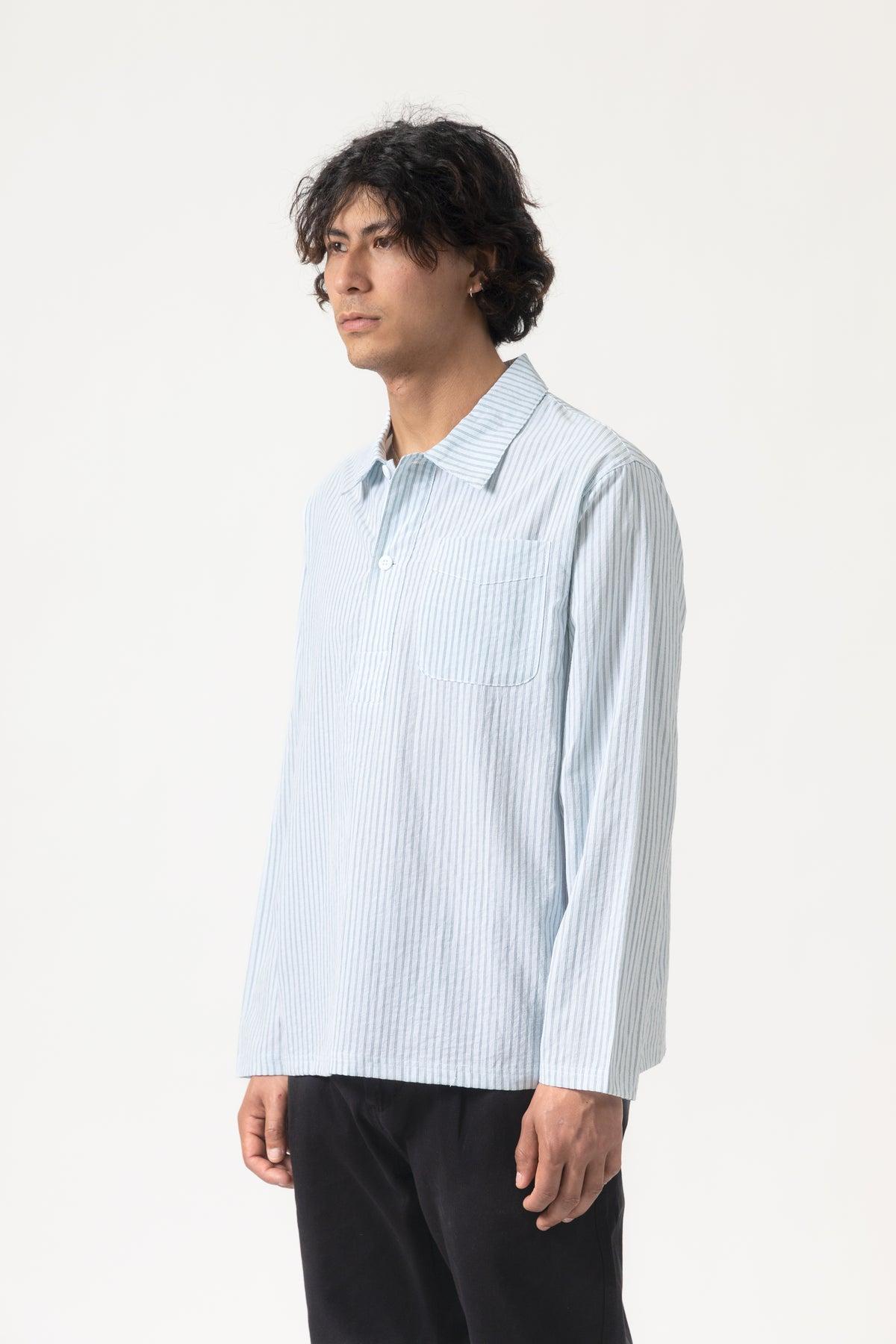 Blacksmith - Striped Two Button Popover - Green Product Image