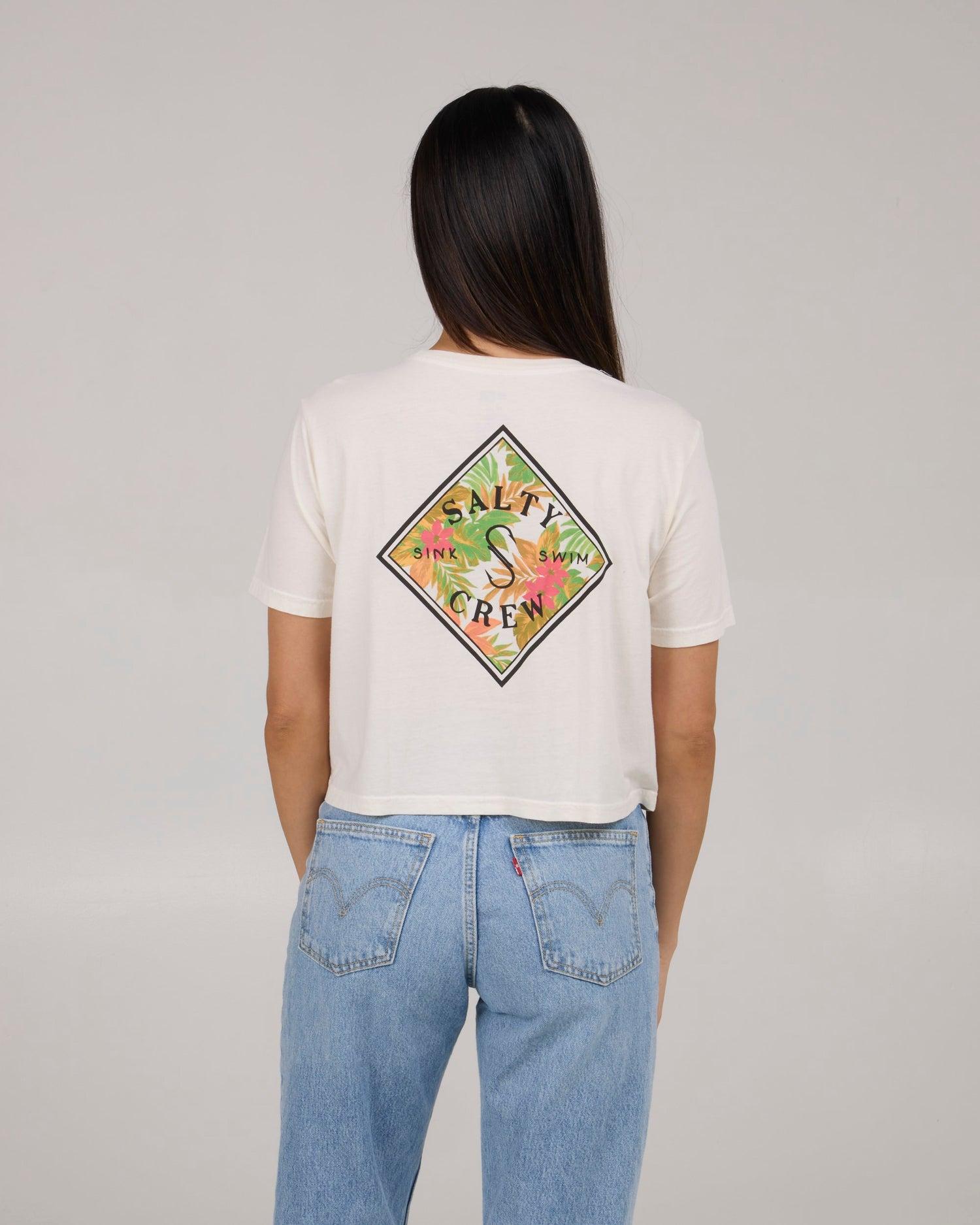 Tippet Fill Crop Tee - Off White Product Image