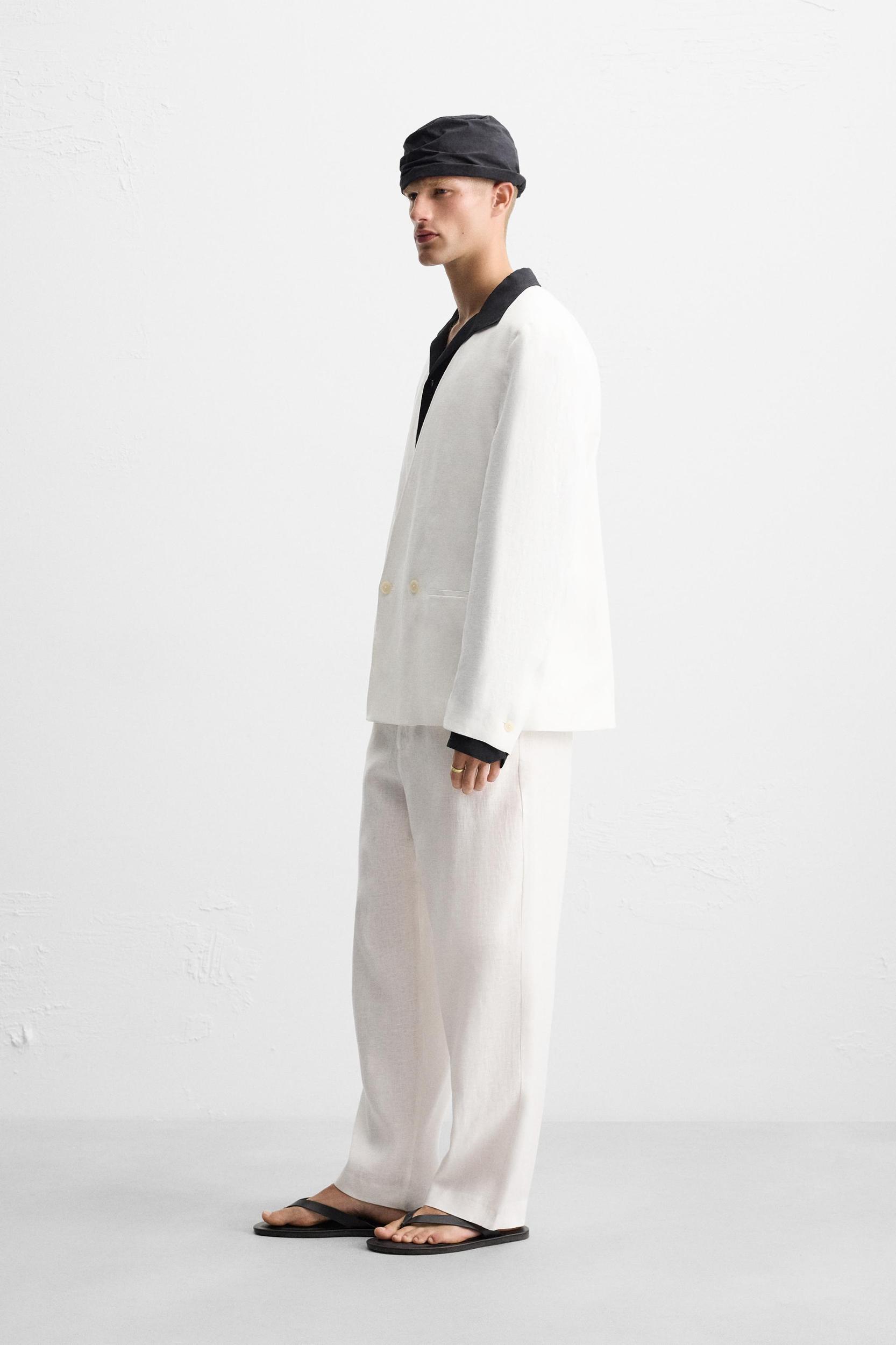 100% LINEN SUIT BLAZER Product Image