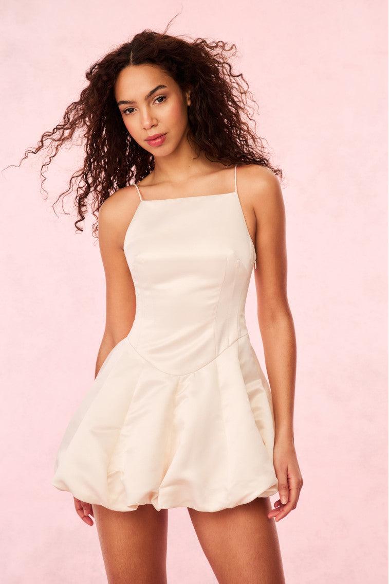 Jake Satin Mini Dress Product Image