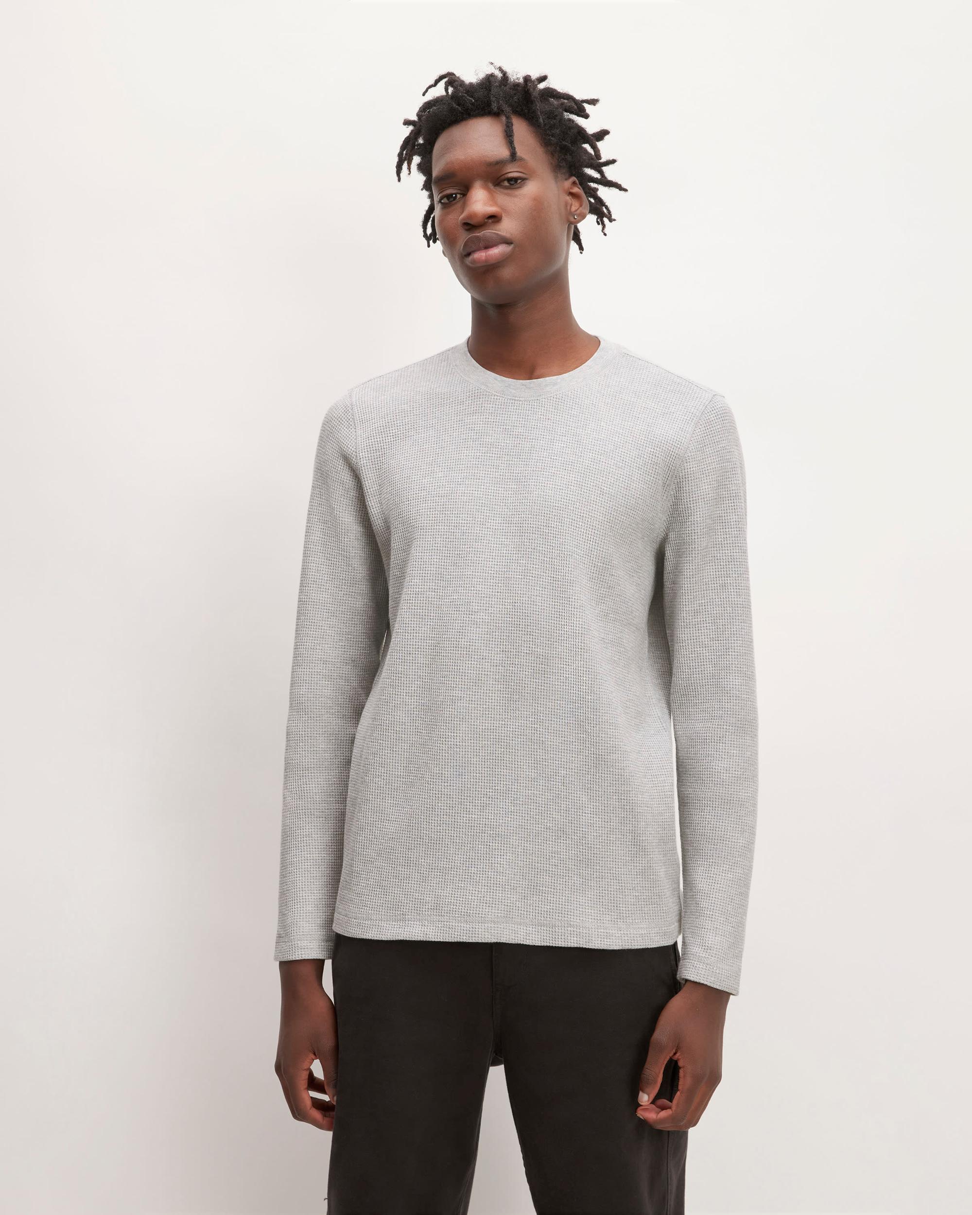 Mens Waffle Long-Sleeve Crew T-Shirt by Everlane Product Image
