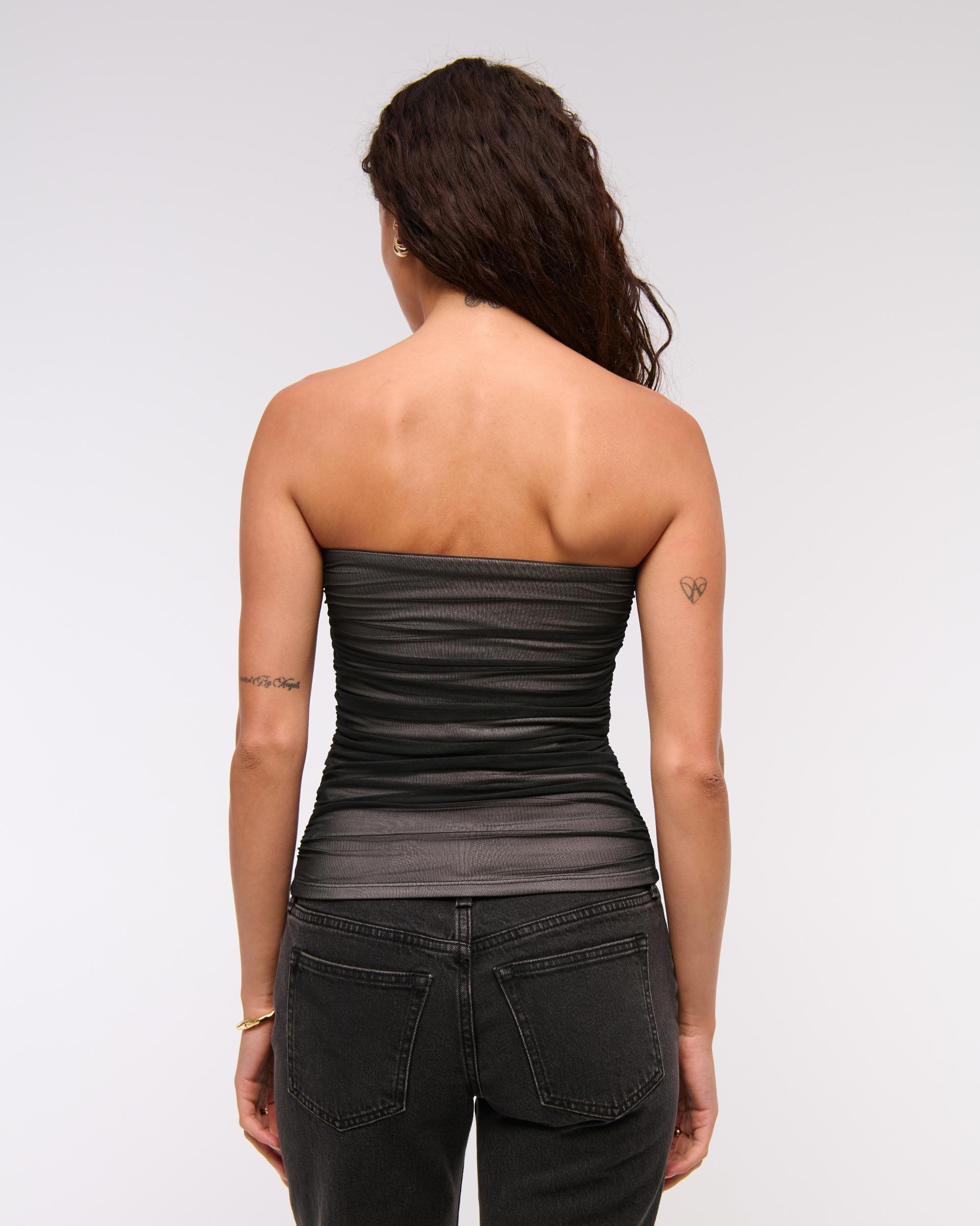 Bra-Free Mesh Hardware Tube Top Product Image