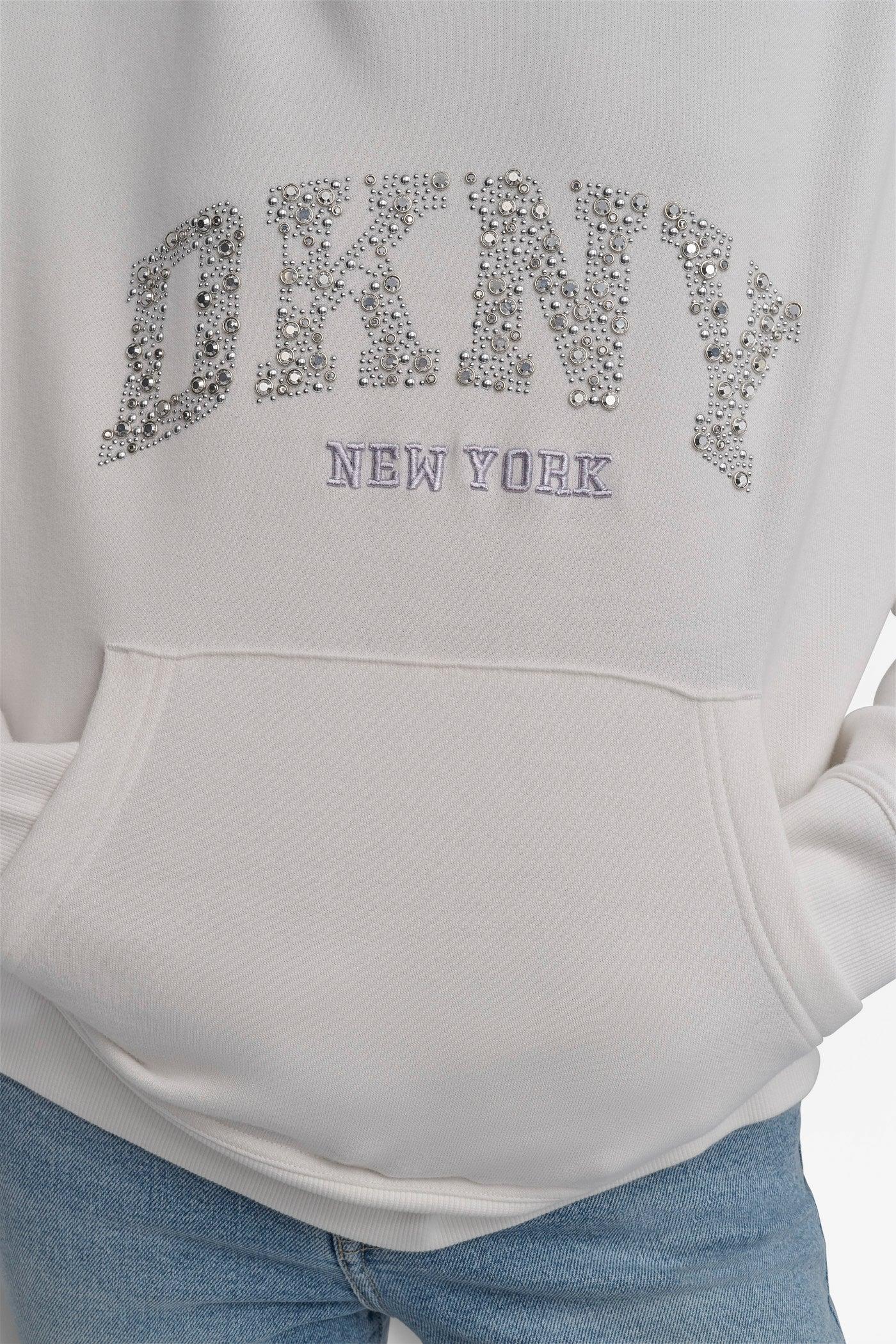 DKNY ARCHED DOME STUD SWEATSHIRT Product Image
