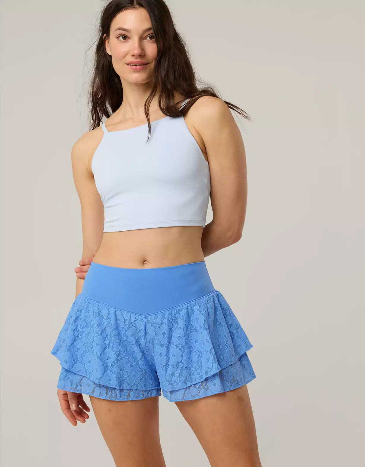 OFFLINE By Aerie Real Me Lace Flowy Short Product Image
