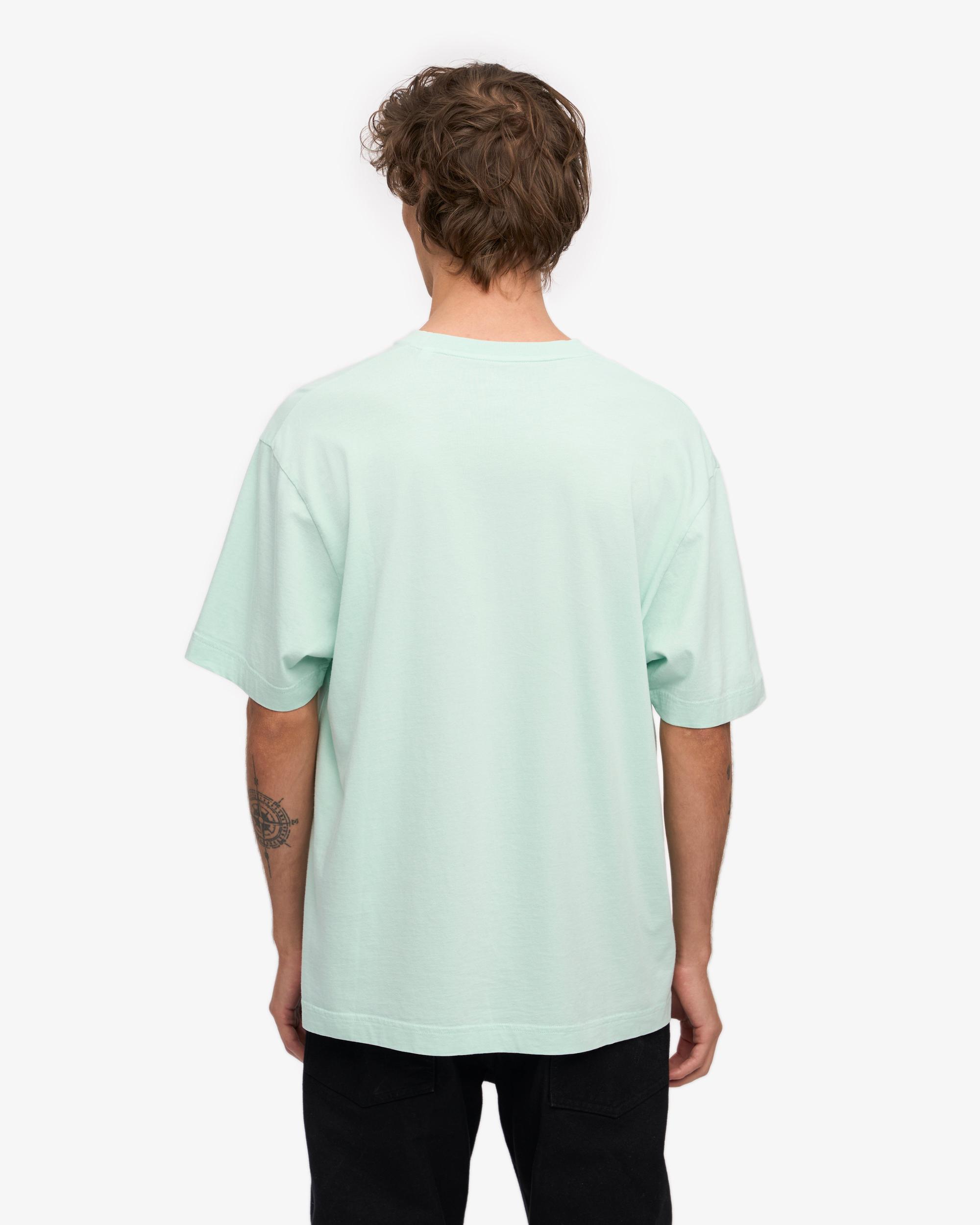 Oversized Organic T-Shirt - Light Aqua Product Image