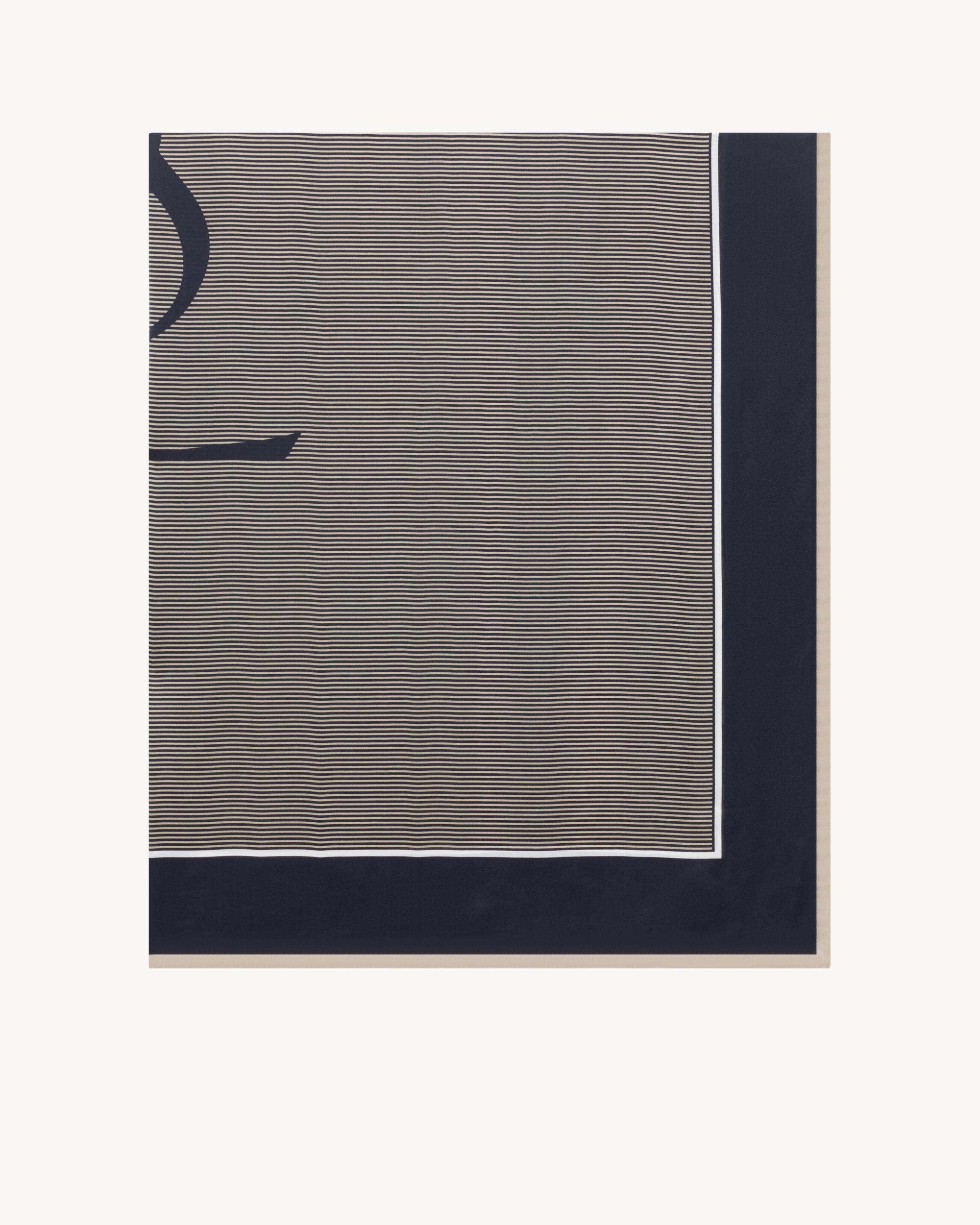 CASSANDRE striped stole in silk charmeuse Product Image