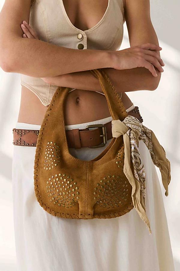 Silence + Noise Ivy Studded Suede Hobo Bag Womens at Urban Outfitters Product Image