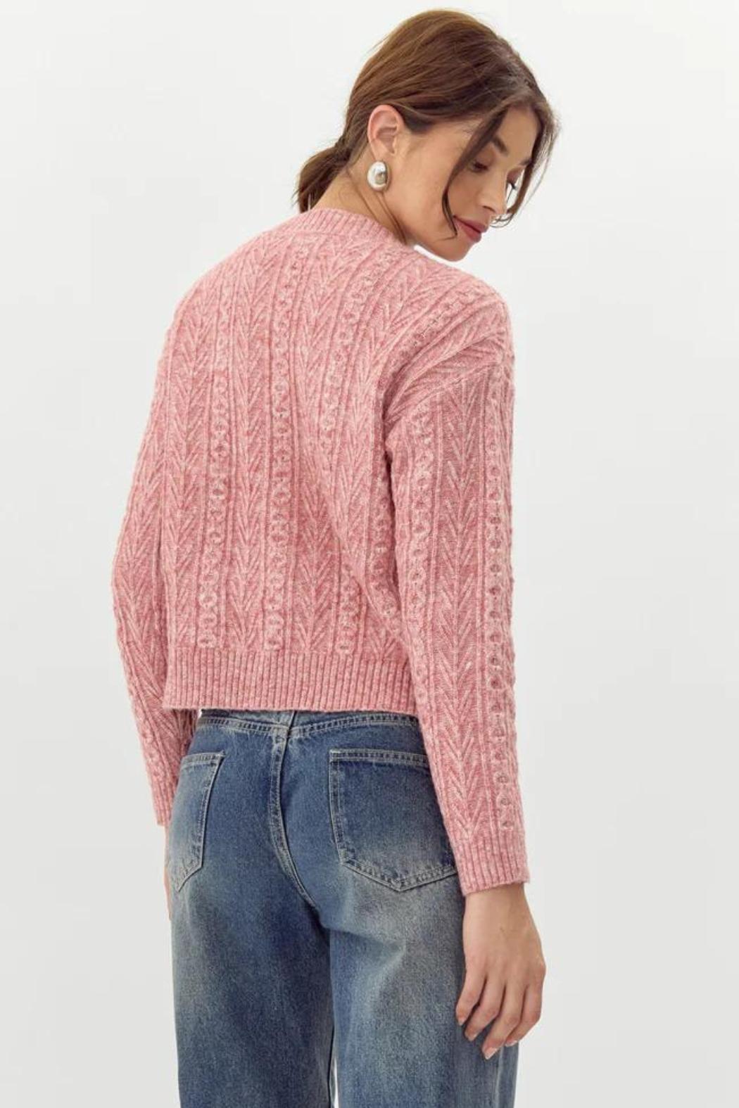 "Lauren" Bow Jeweled Cardigan Product Image