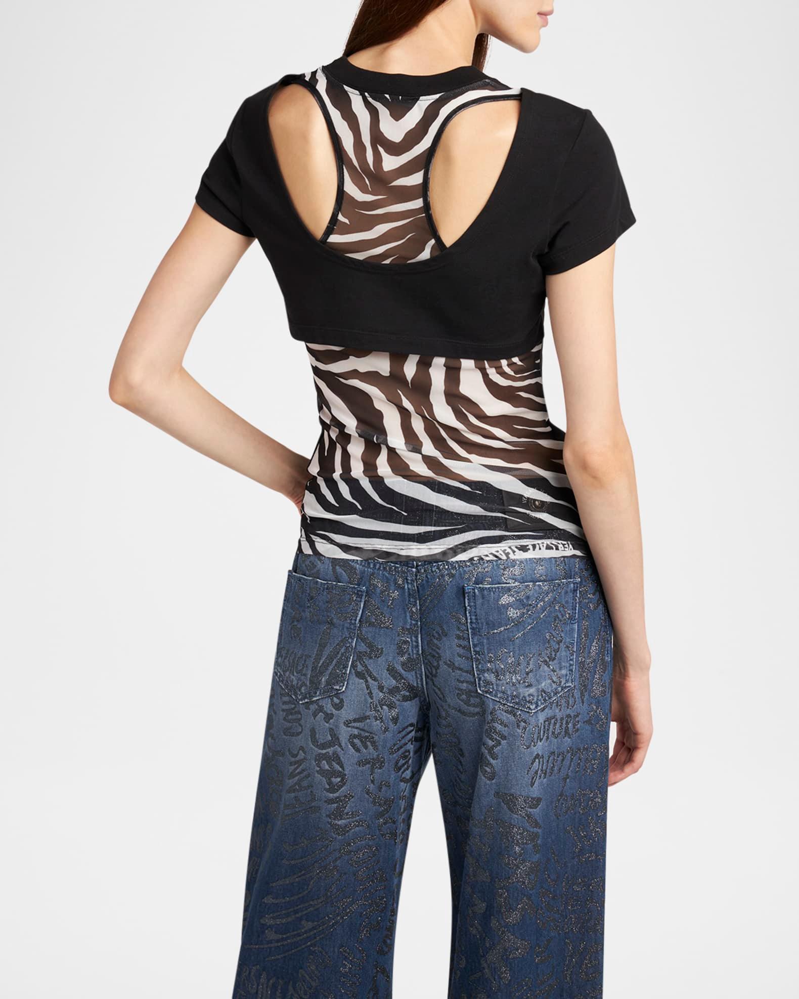 Short-Sleeve Zebra Logo T-Shirt Product Image