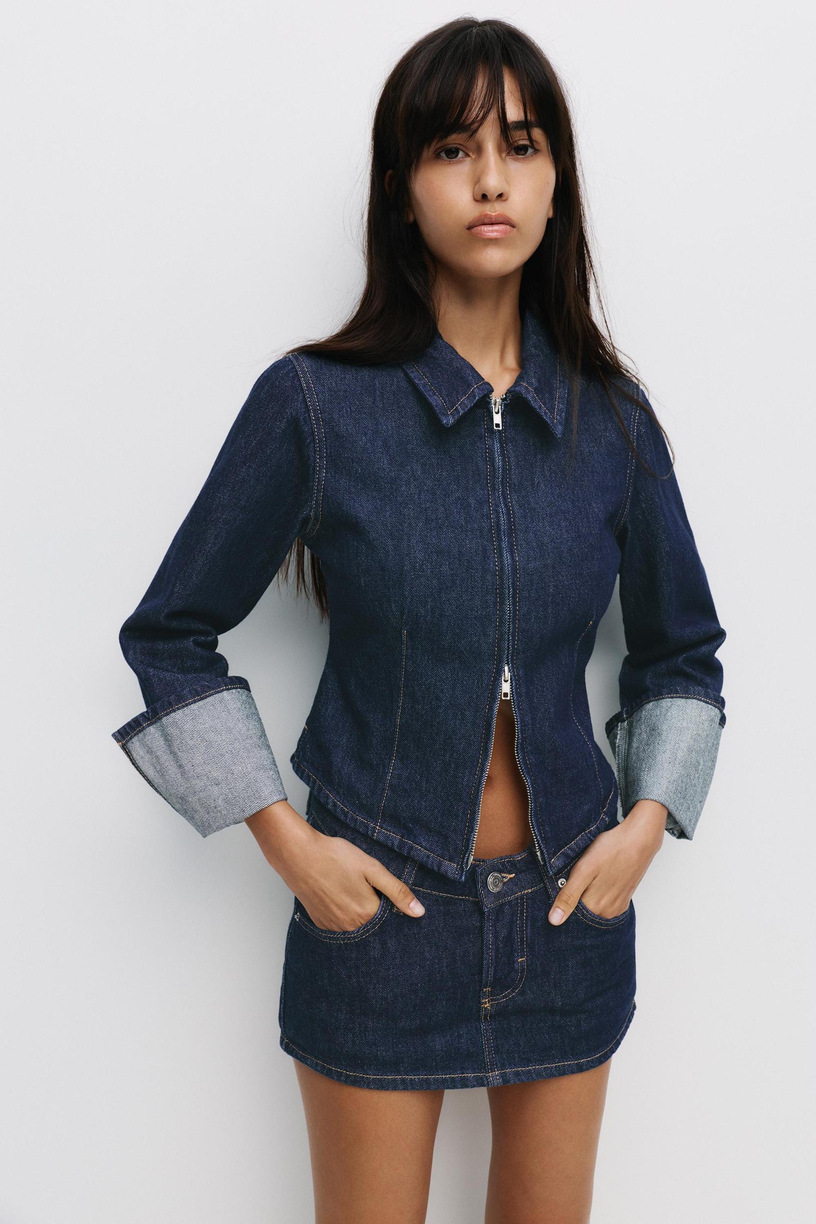 Denim skort Product Image