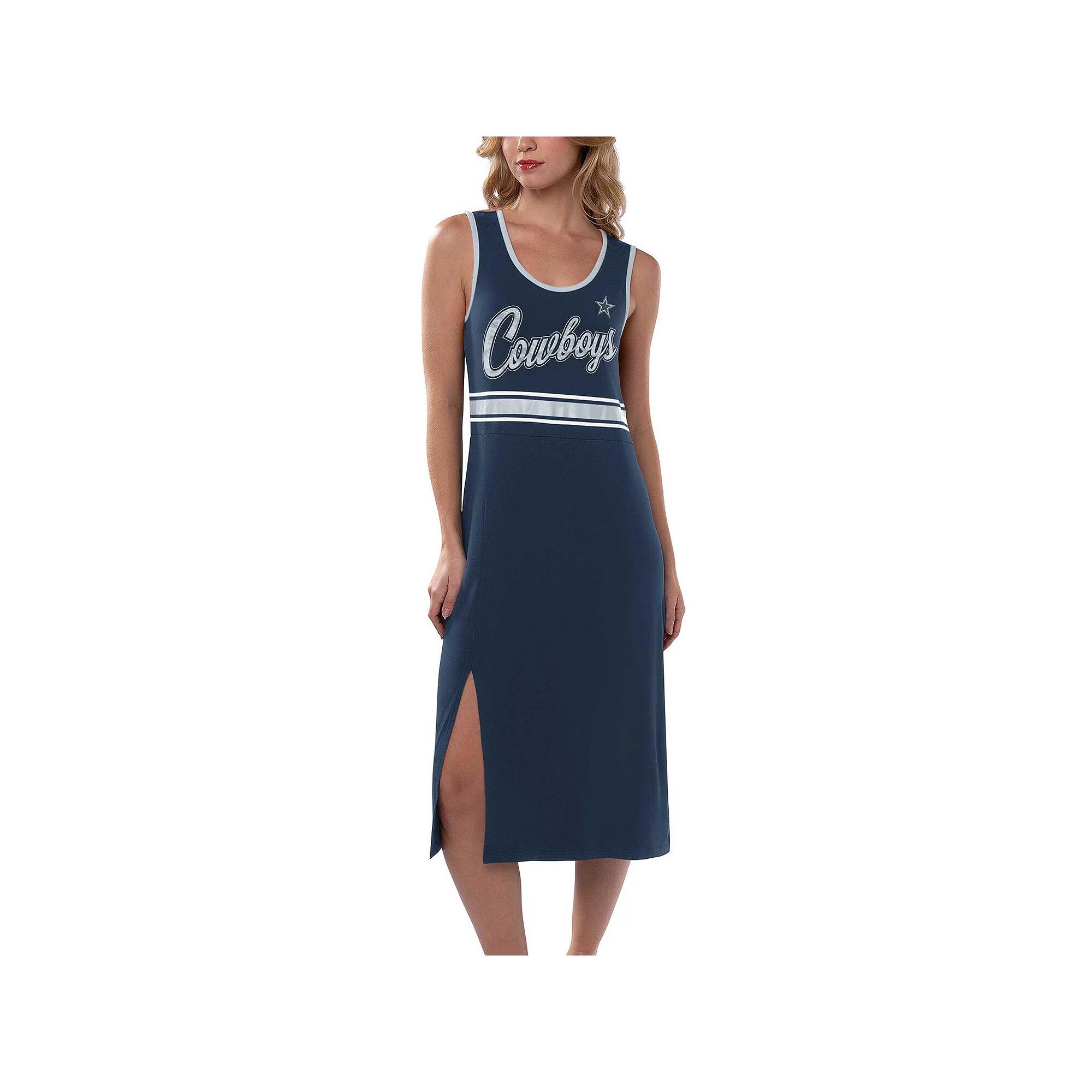 Women's G-III 4Her by Carl Banks Navy Dallas Cowboys Main Field Maxi Dress,  Product Image