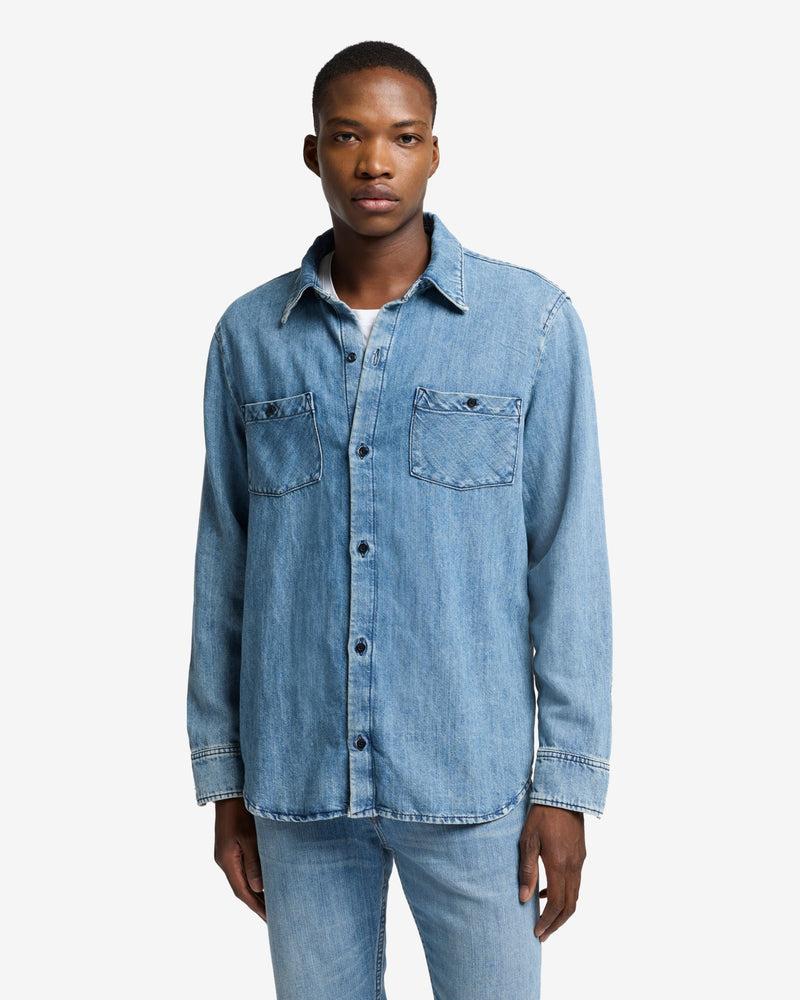 Indigo Linen Overshirt Product Image