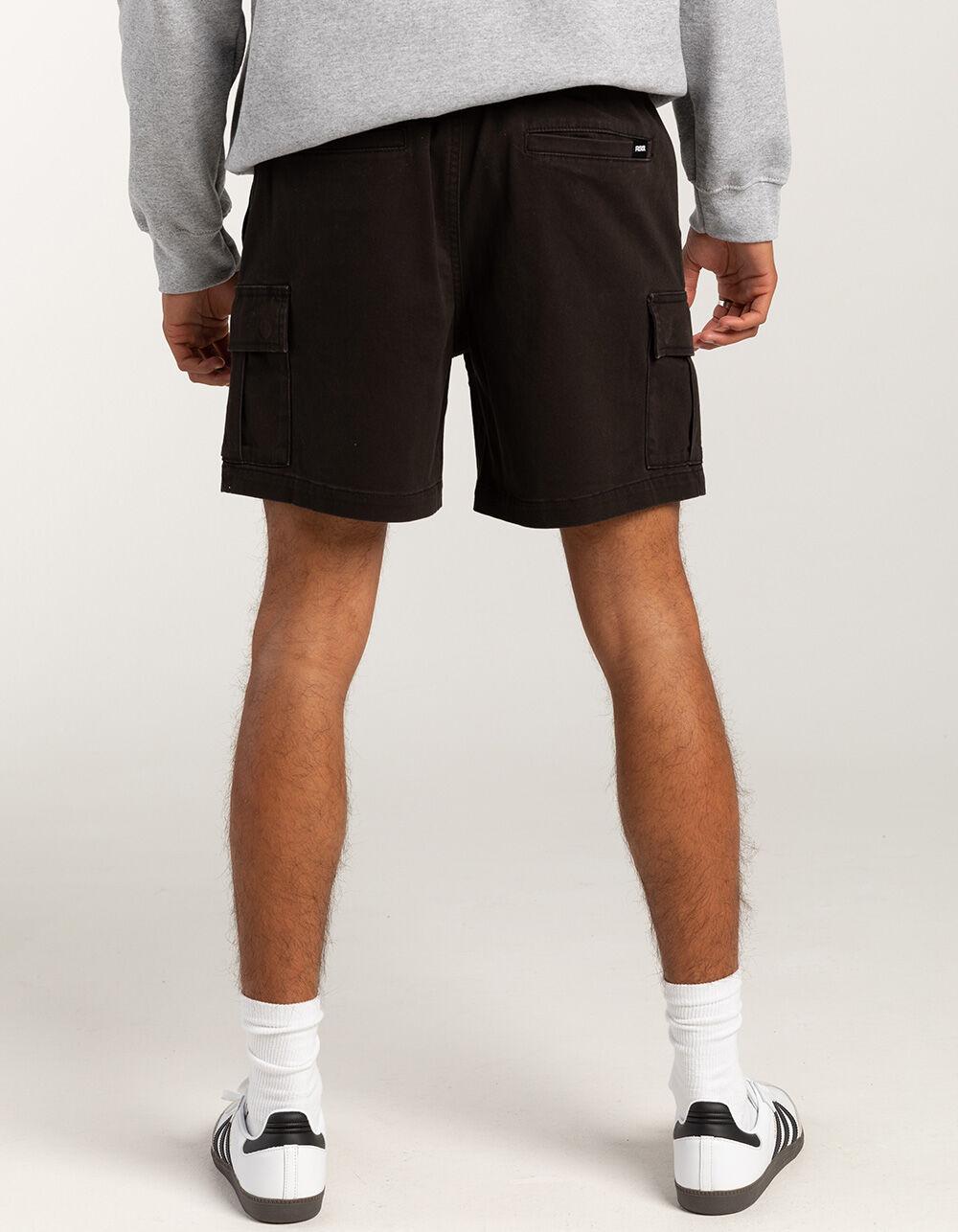 RSQ Mens Cargo Twill Pull On Shorts - DK GREEN Product Image