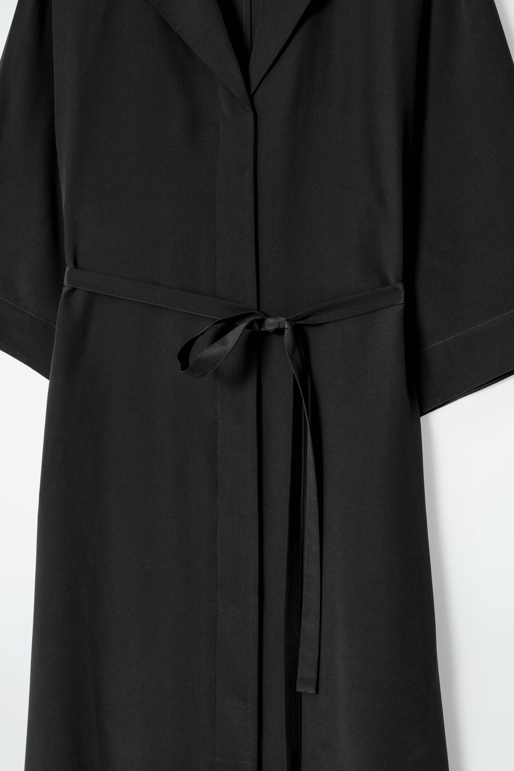 BELTED SILK SHIRT DRESS Product Image