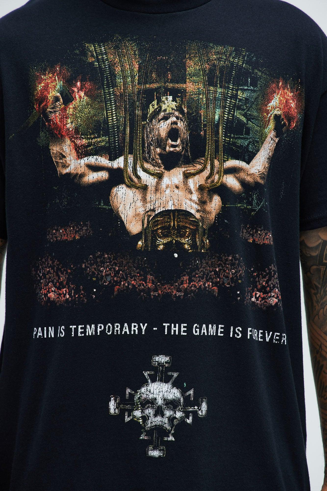 WWE Triple H Oversized Short Sleeve Tee - Black Product Image