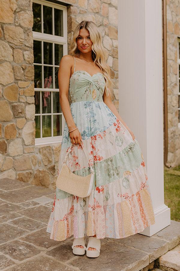 Whisk Me Away Floral Tiered Maxi Dress Product Image